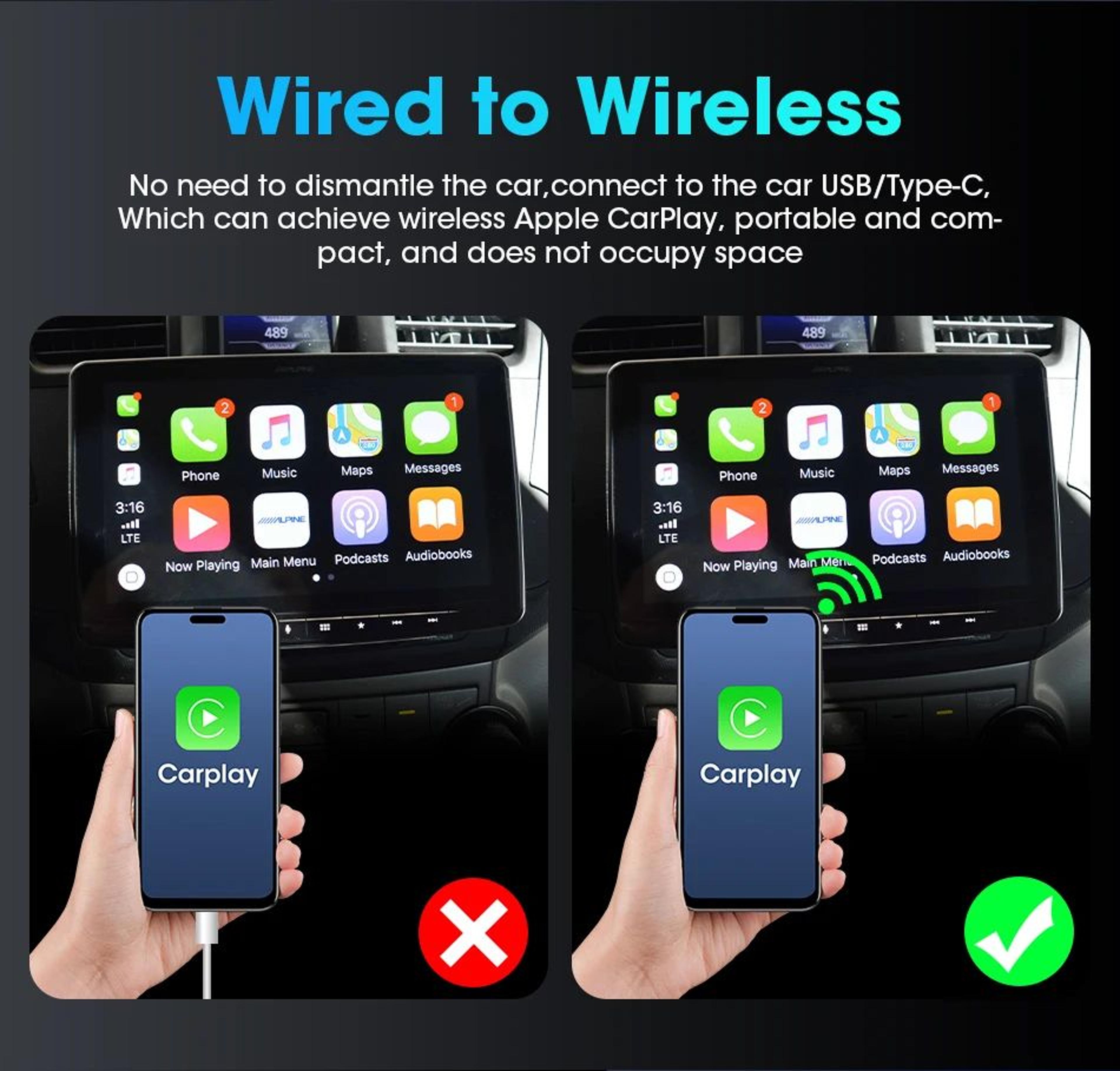 RGB Wireless CarPlay Android Auto Smart Box 1