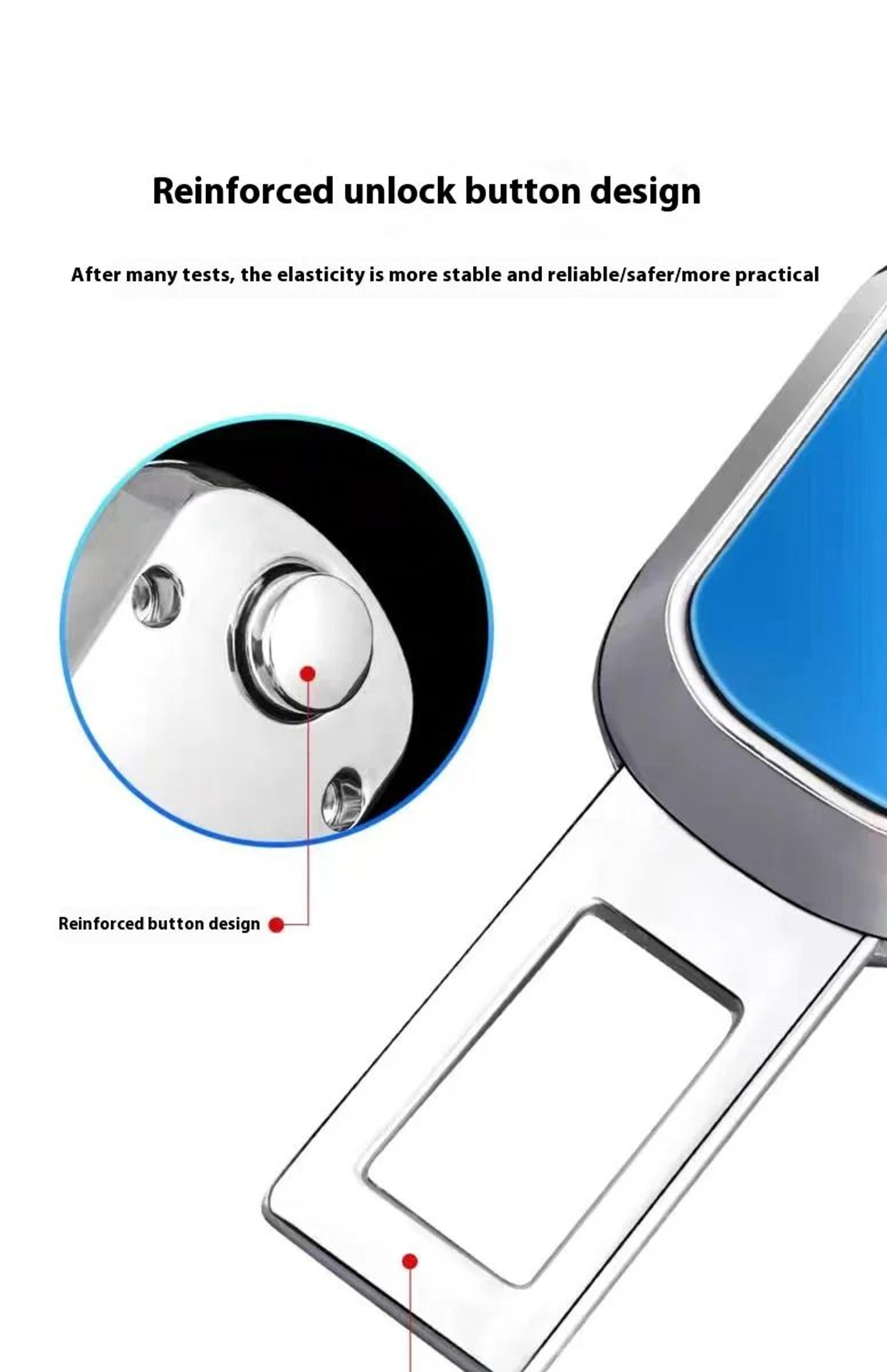 One Button Car Seat Belt Buckle Extender 12