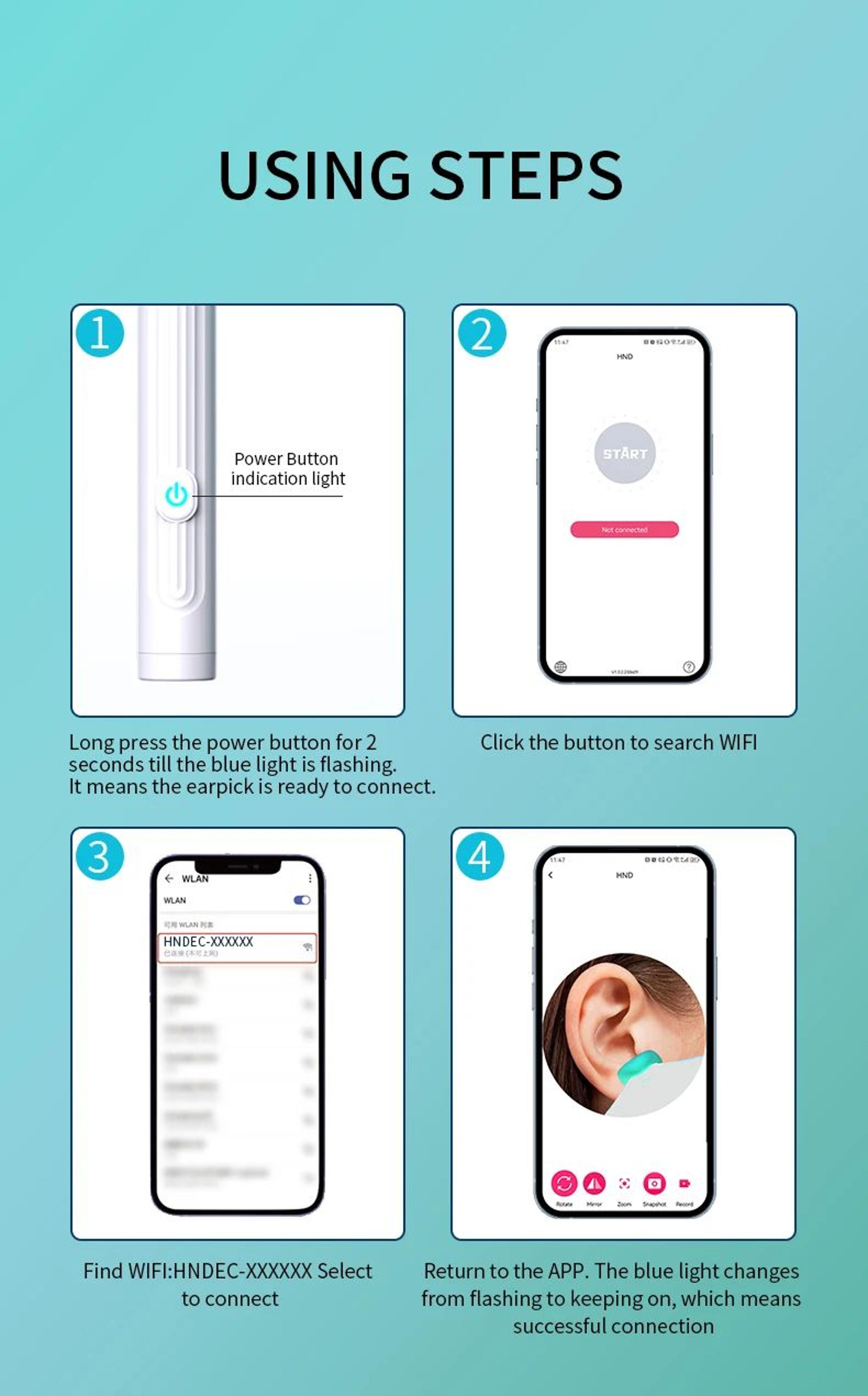 Smart Visual Ear Cleaner With Camera 16