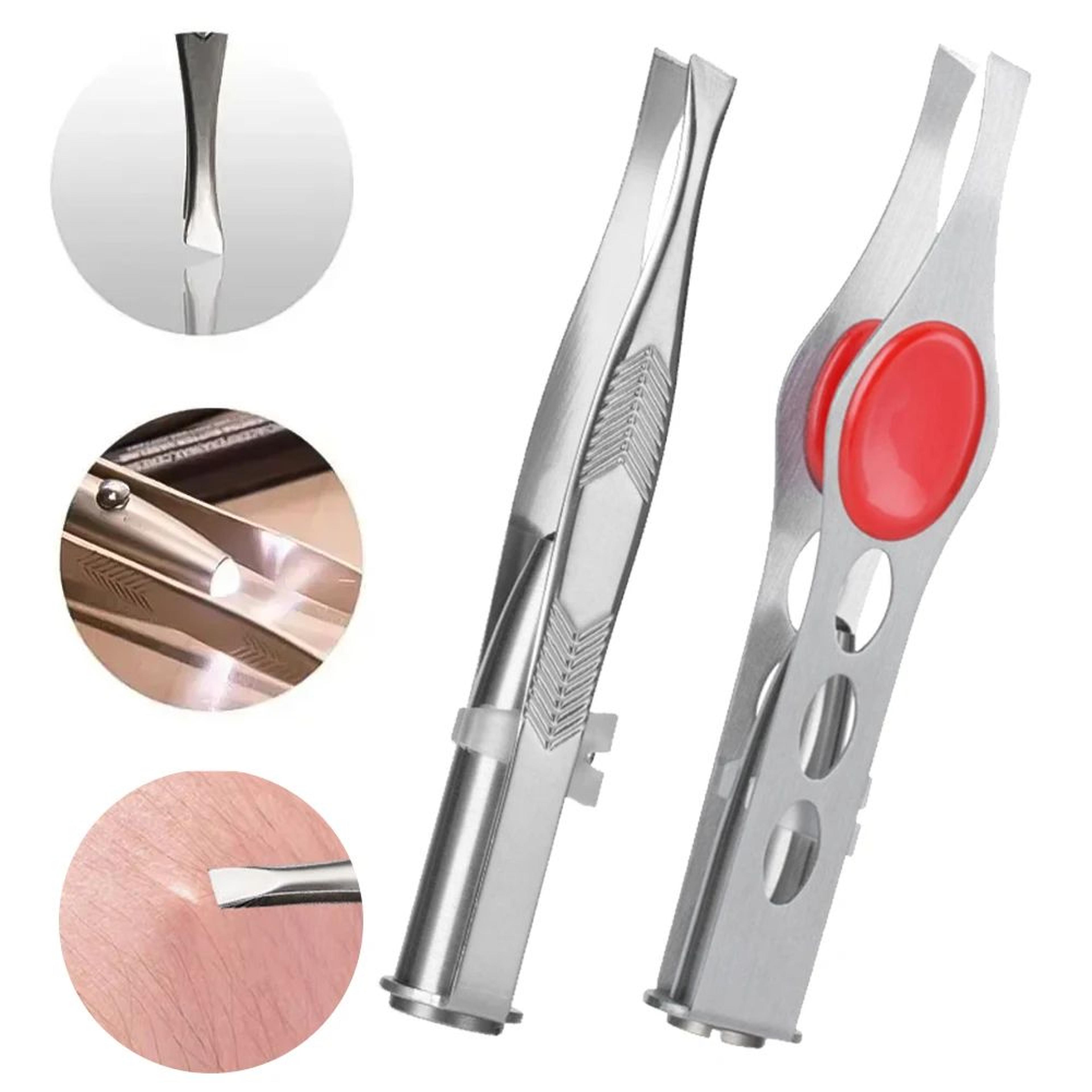 LED Light Precision Eyebrow Tweezers 10
