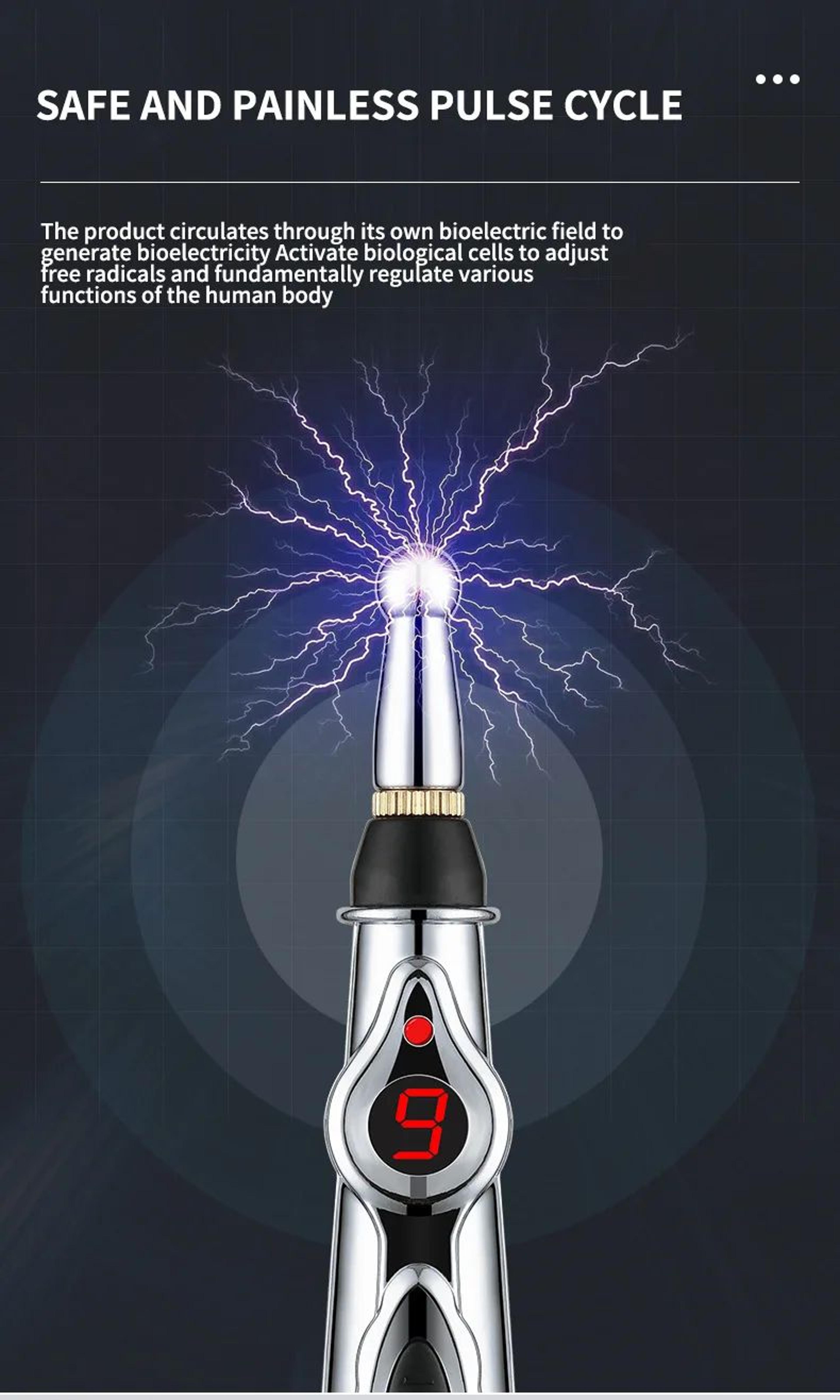Electronic Acupuncture Massage Pen 8