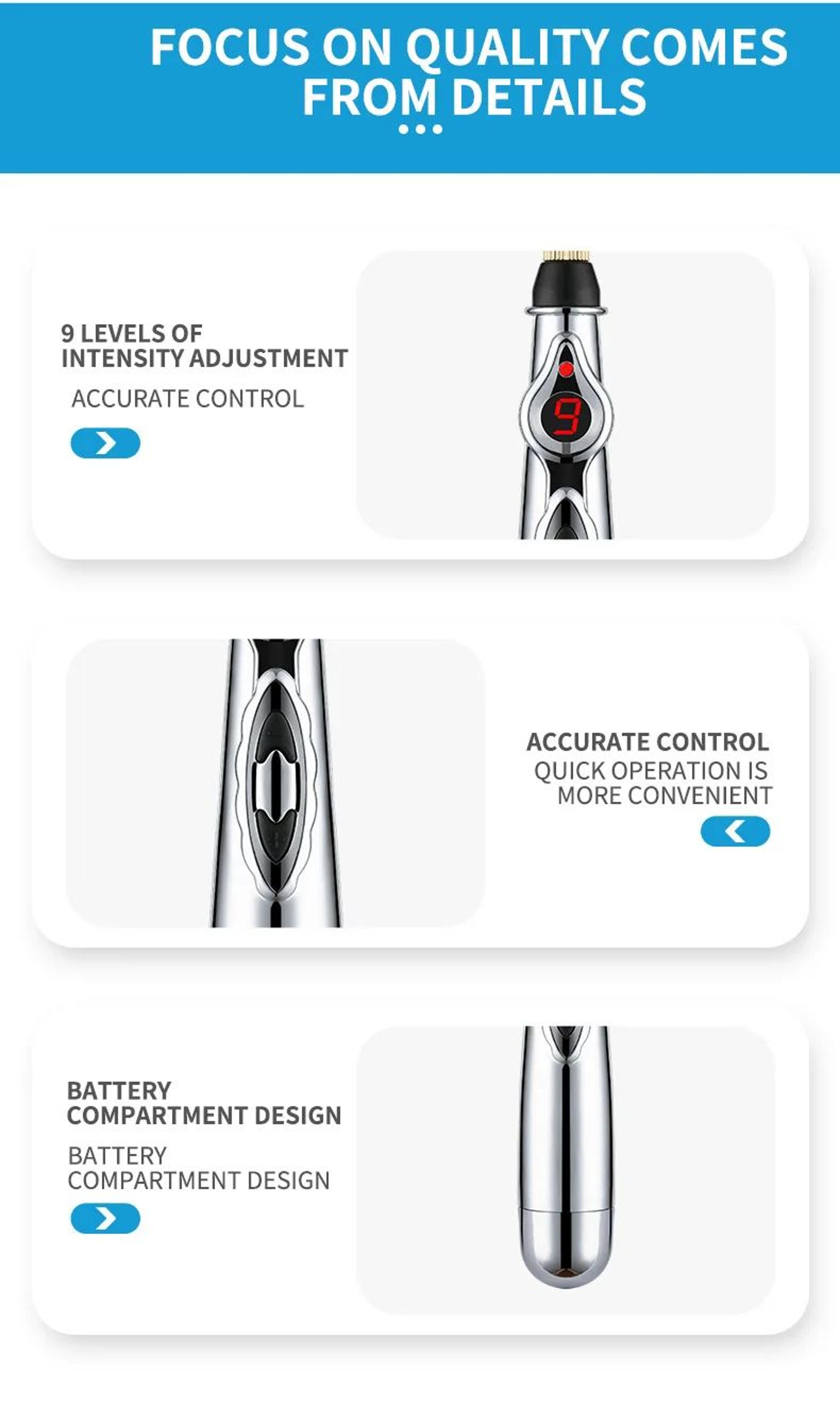 Electronic Acupuncture Massage Pen 11