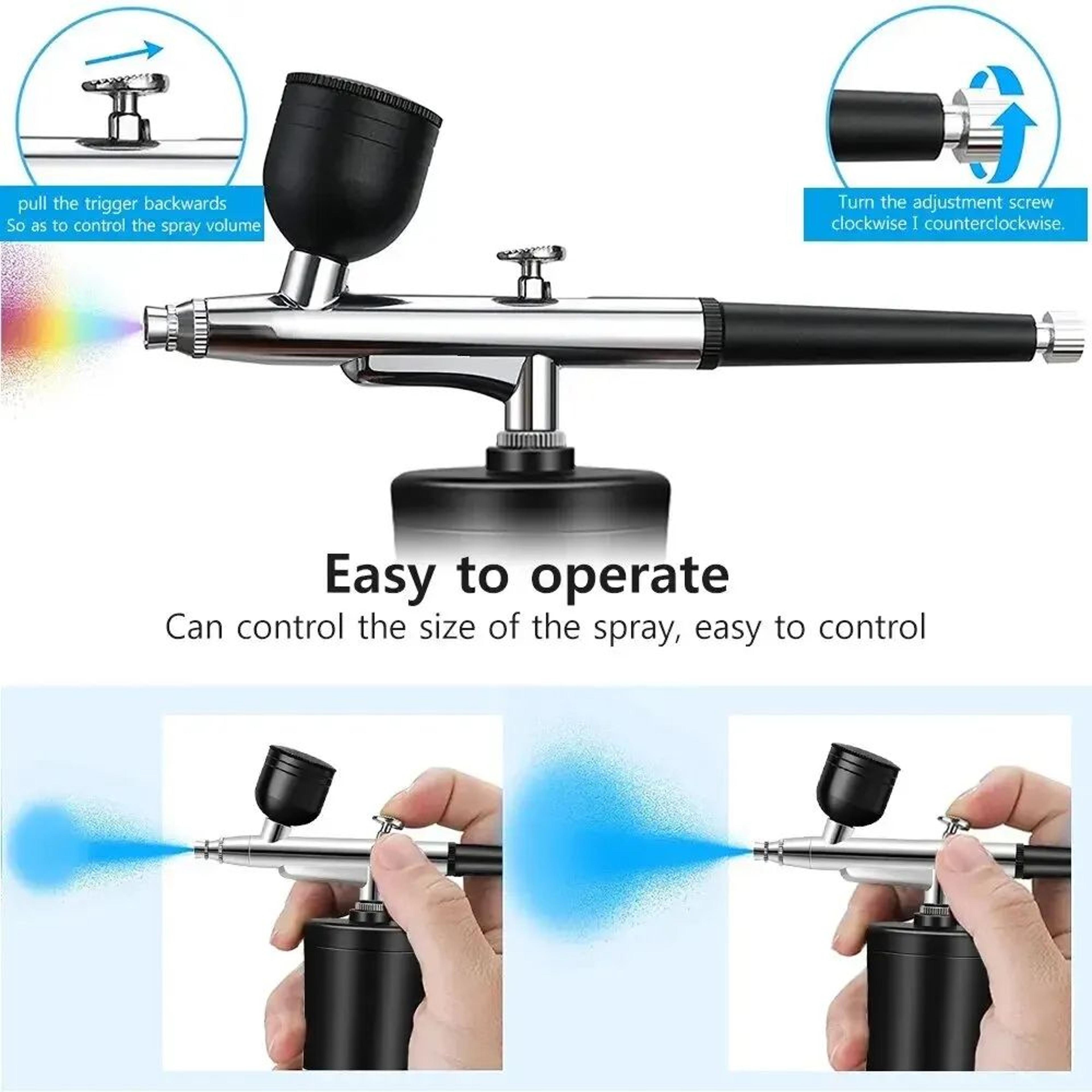 Portable Airbrush Nail Art Compressor Kit 4