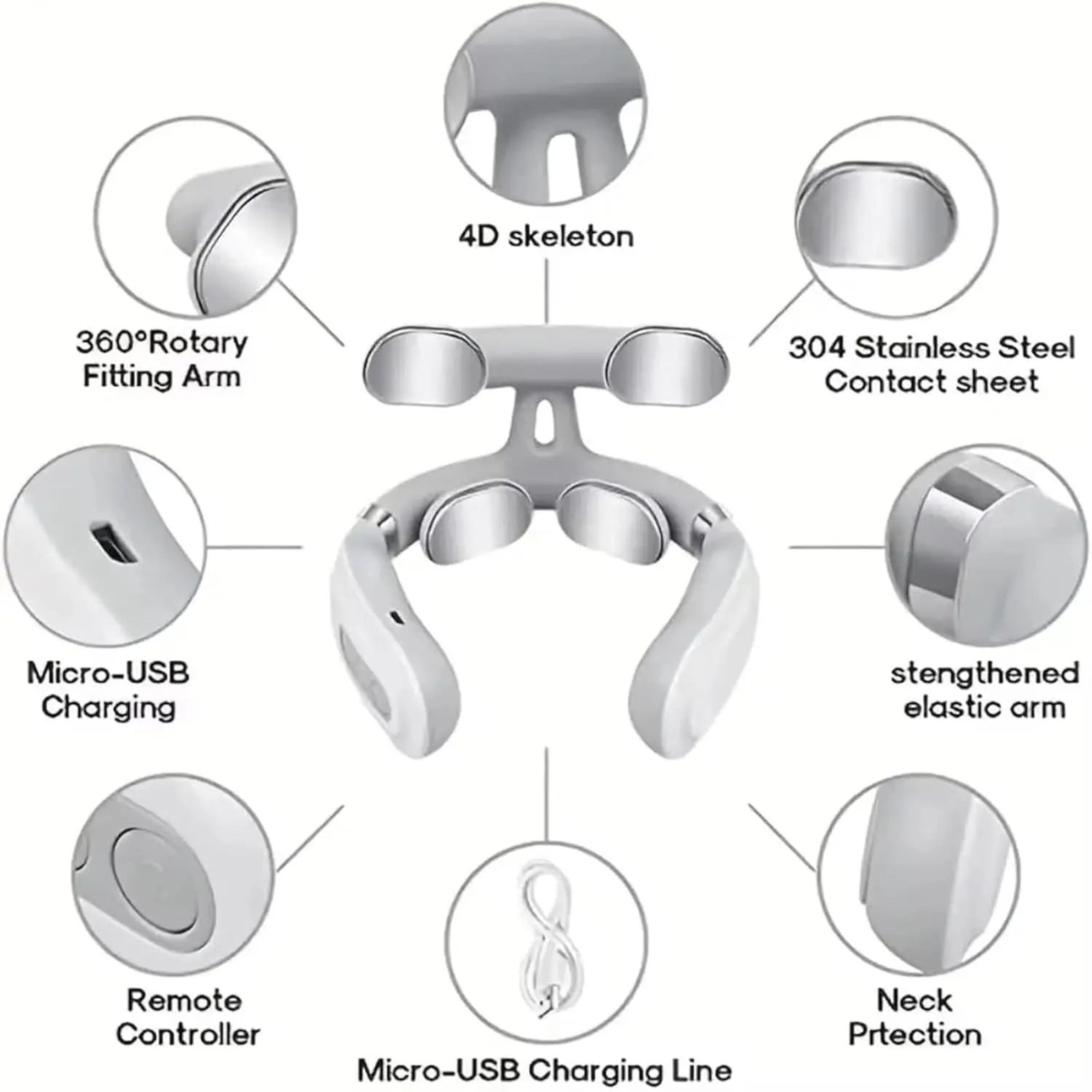 Smart U Shaped EMS Neck And Shoulder Massager 4