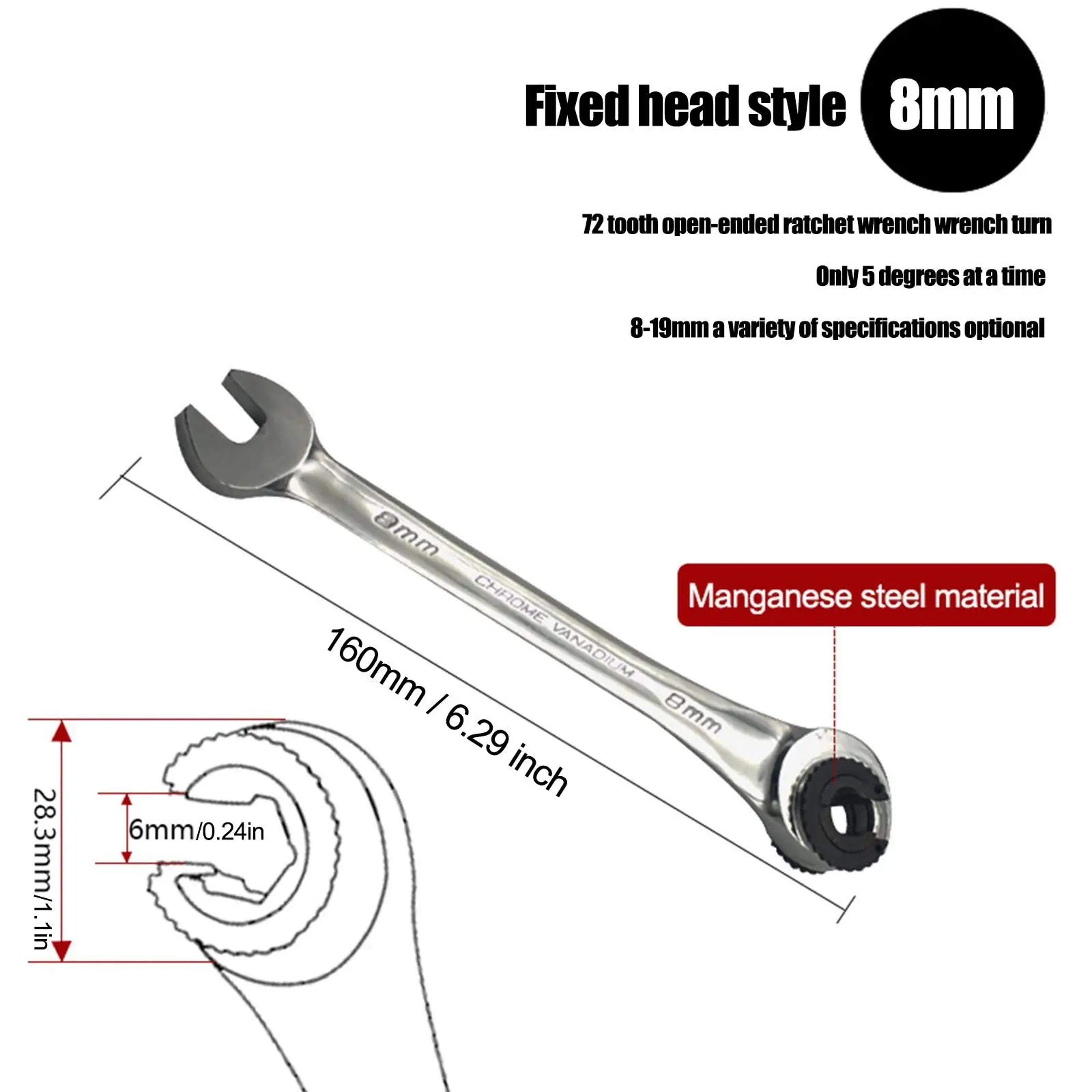 Ratcheting Combination Wrench Tool 17