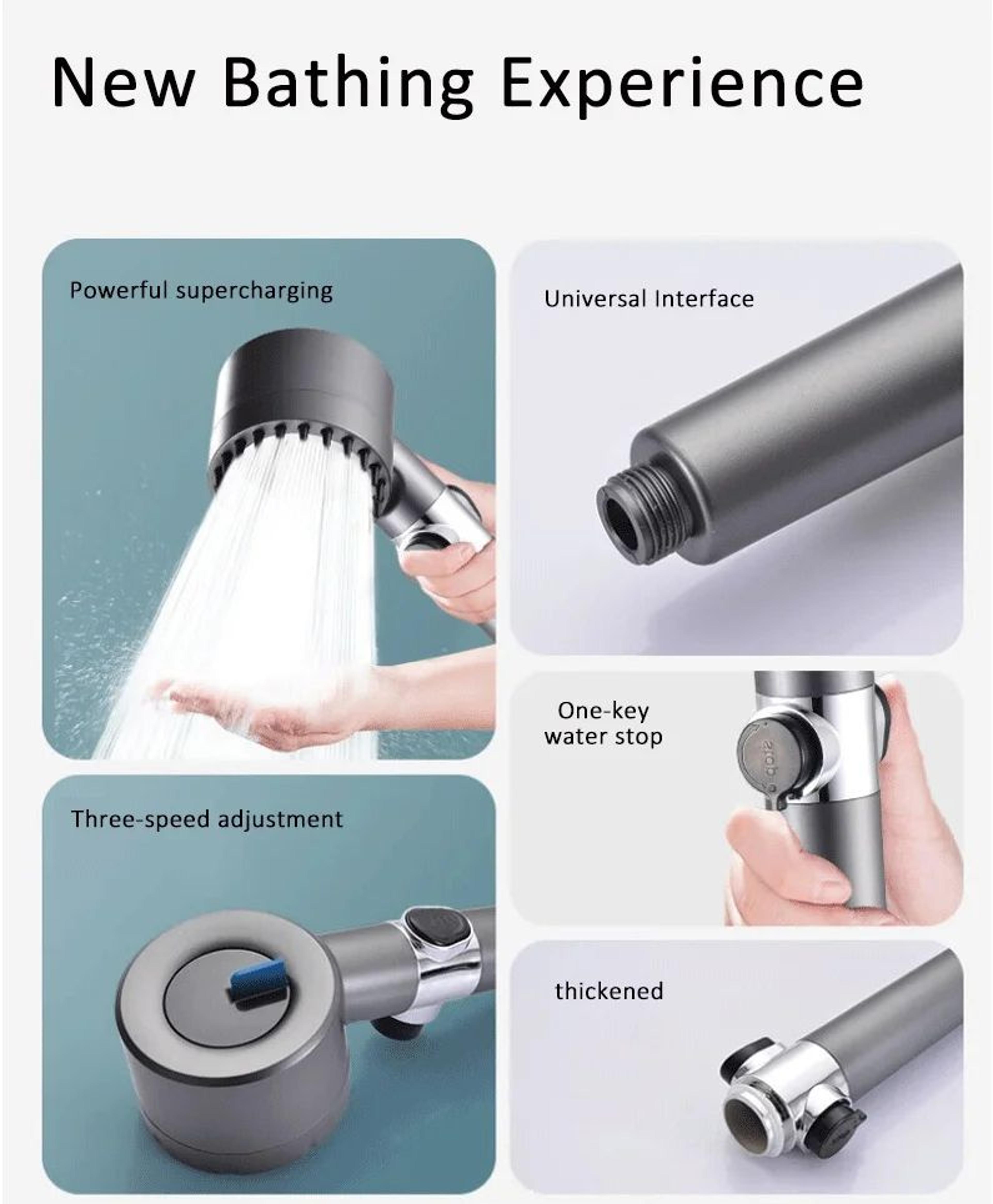 High Pressure Shower Head With Massage Brush 7