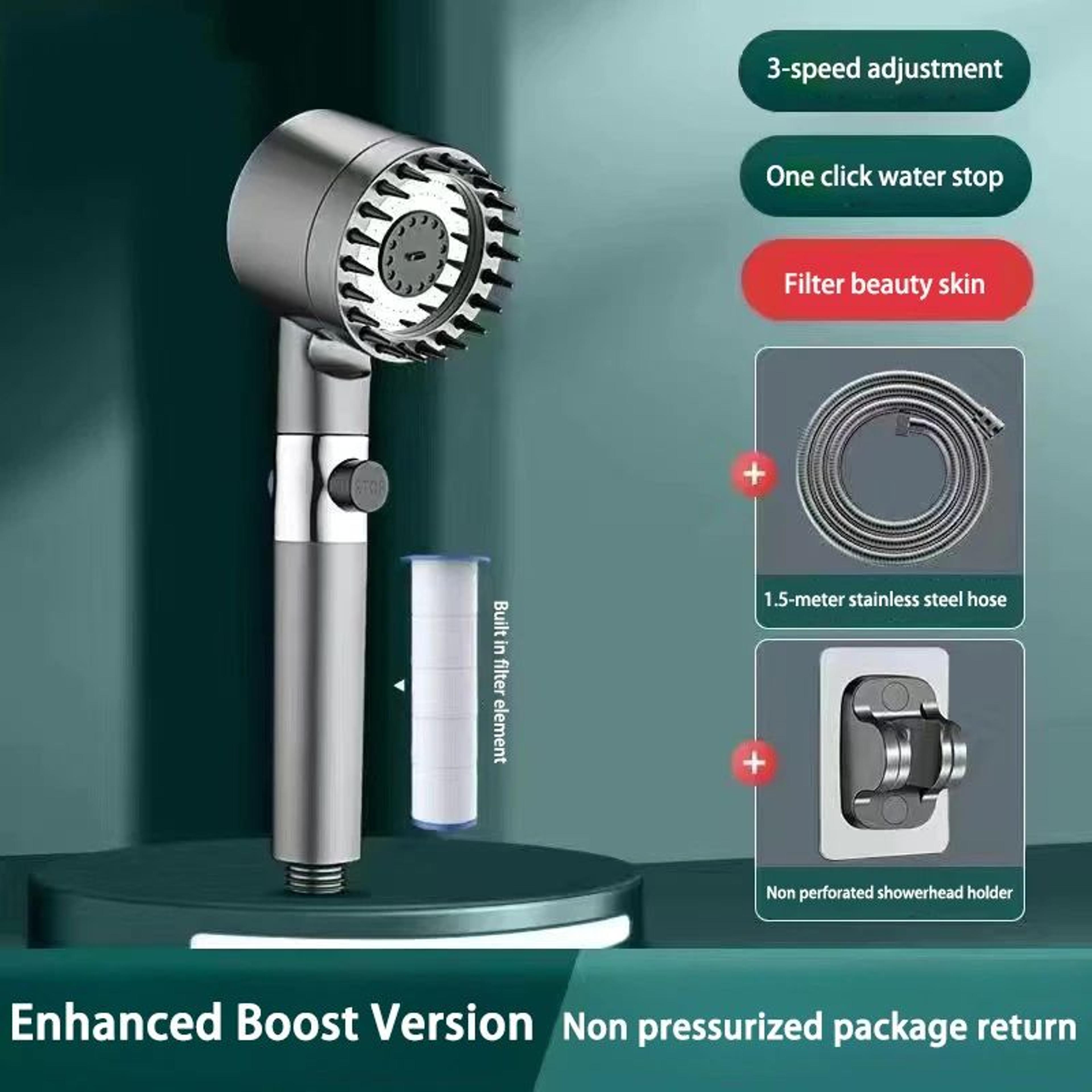 High Pressure Shower Head With Massage Brush 14