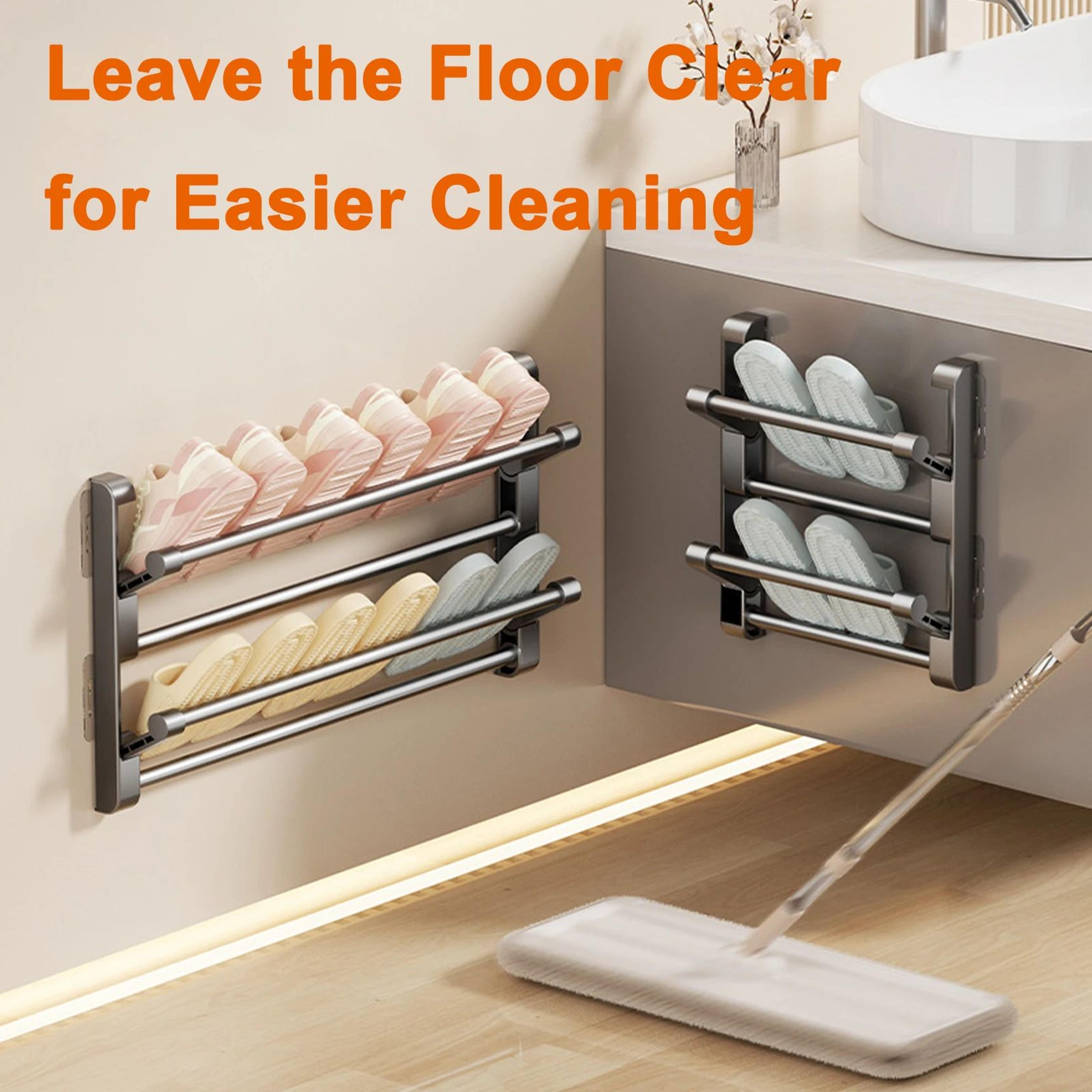 Wall Mounted Slipper Shoe Rack Organizer 3