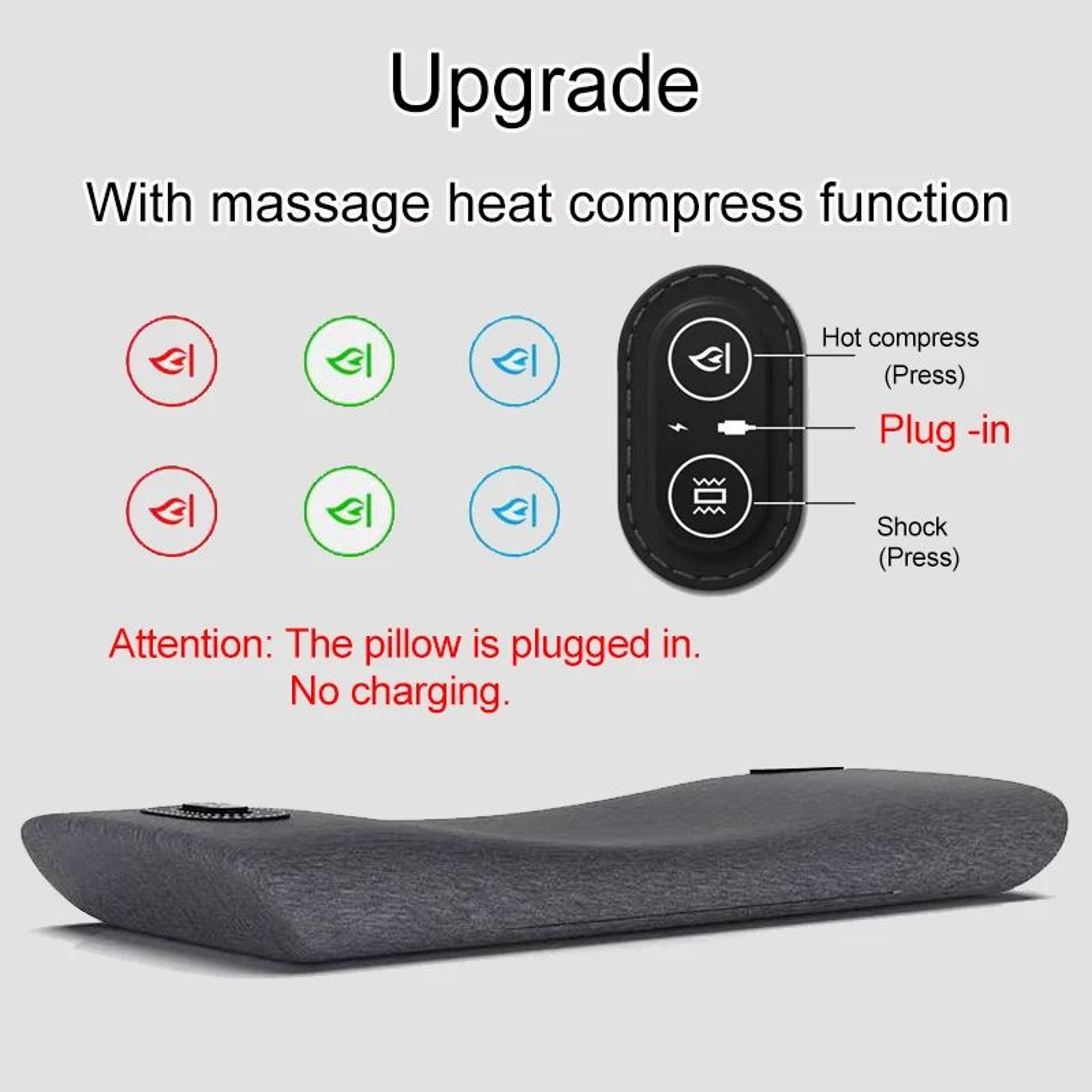 Electric Heated Waist Massage Support Pillow 8