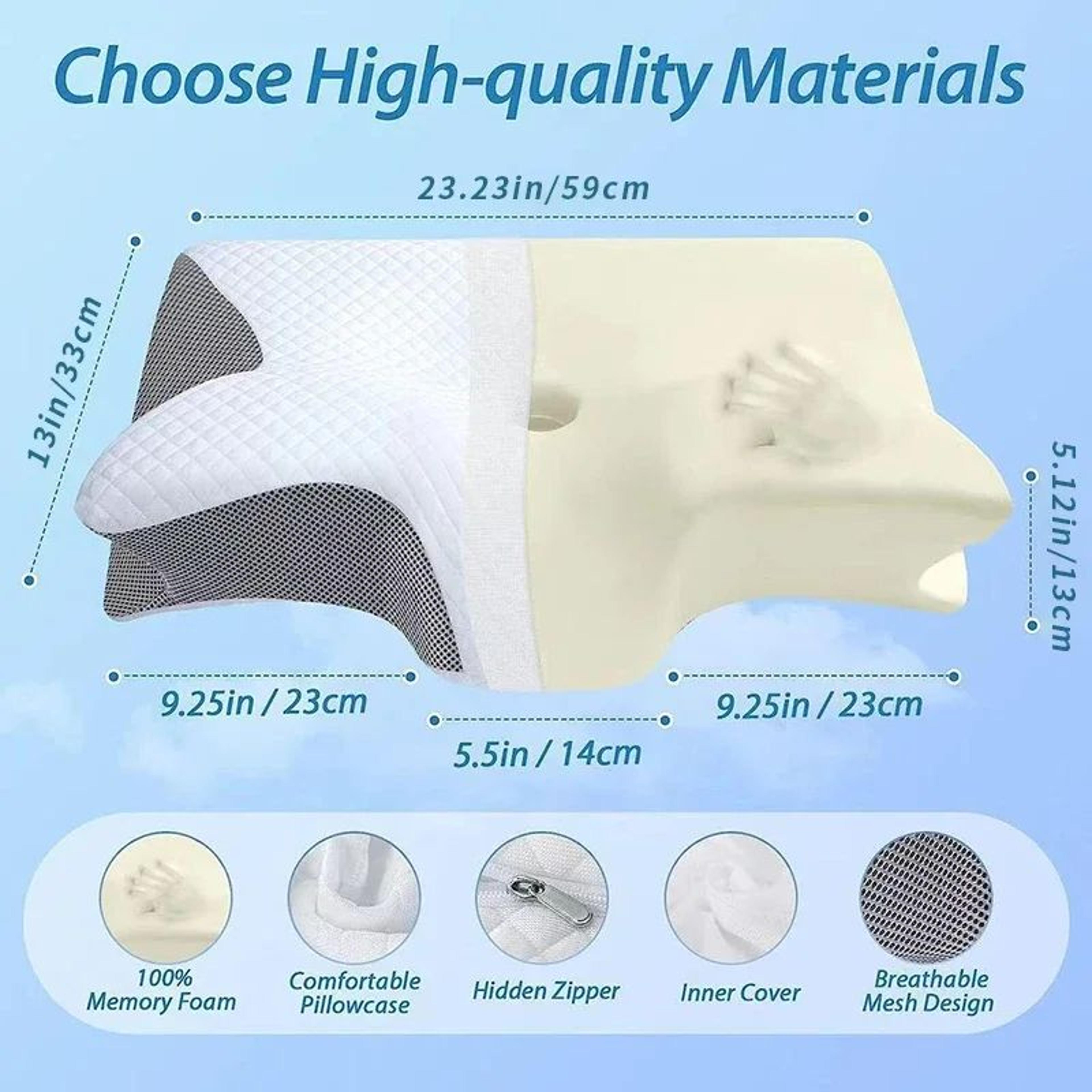 2 In 1 Ergonomic Memory Foam Neck Pillow 5
