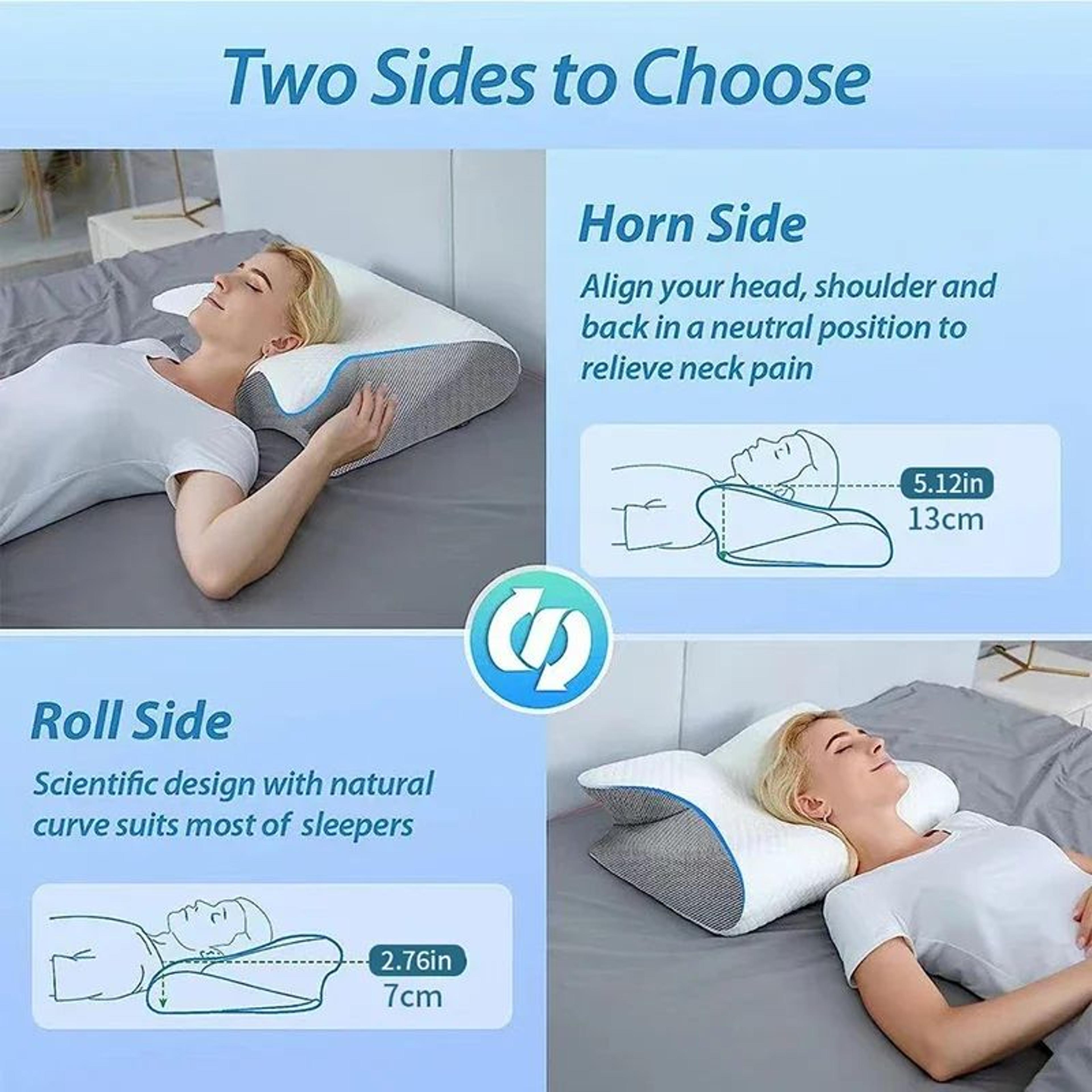 2 In 1 Ergonomic Memory Foam Neck Pillow 7