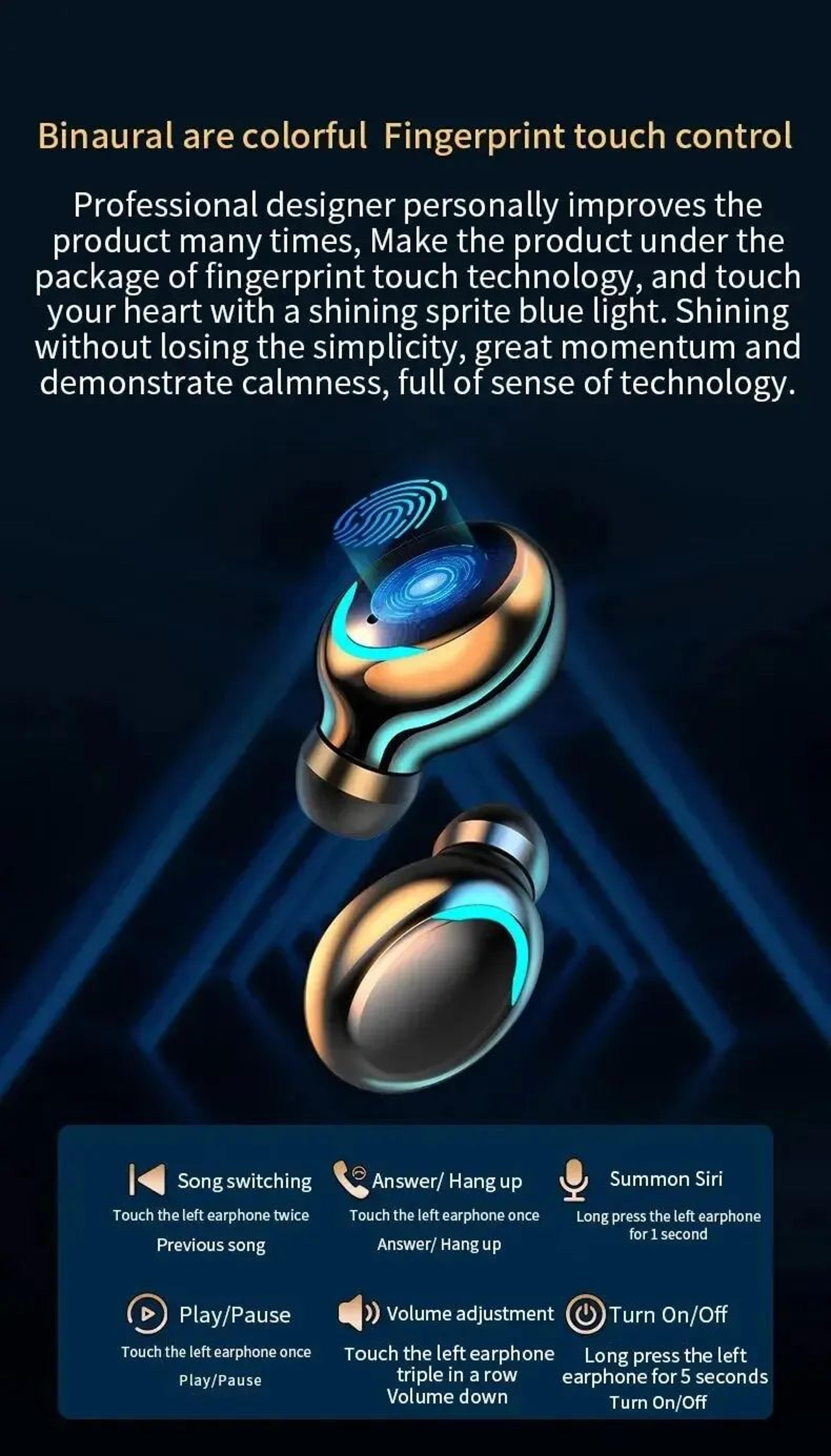 F9 Wireless Bluetooth Earbuds With Display 9