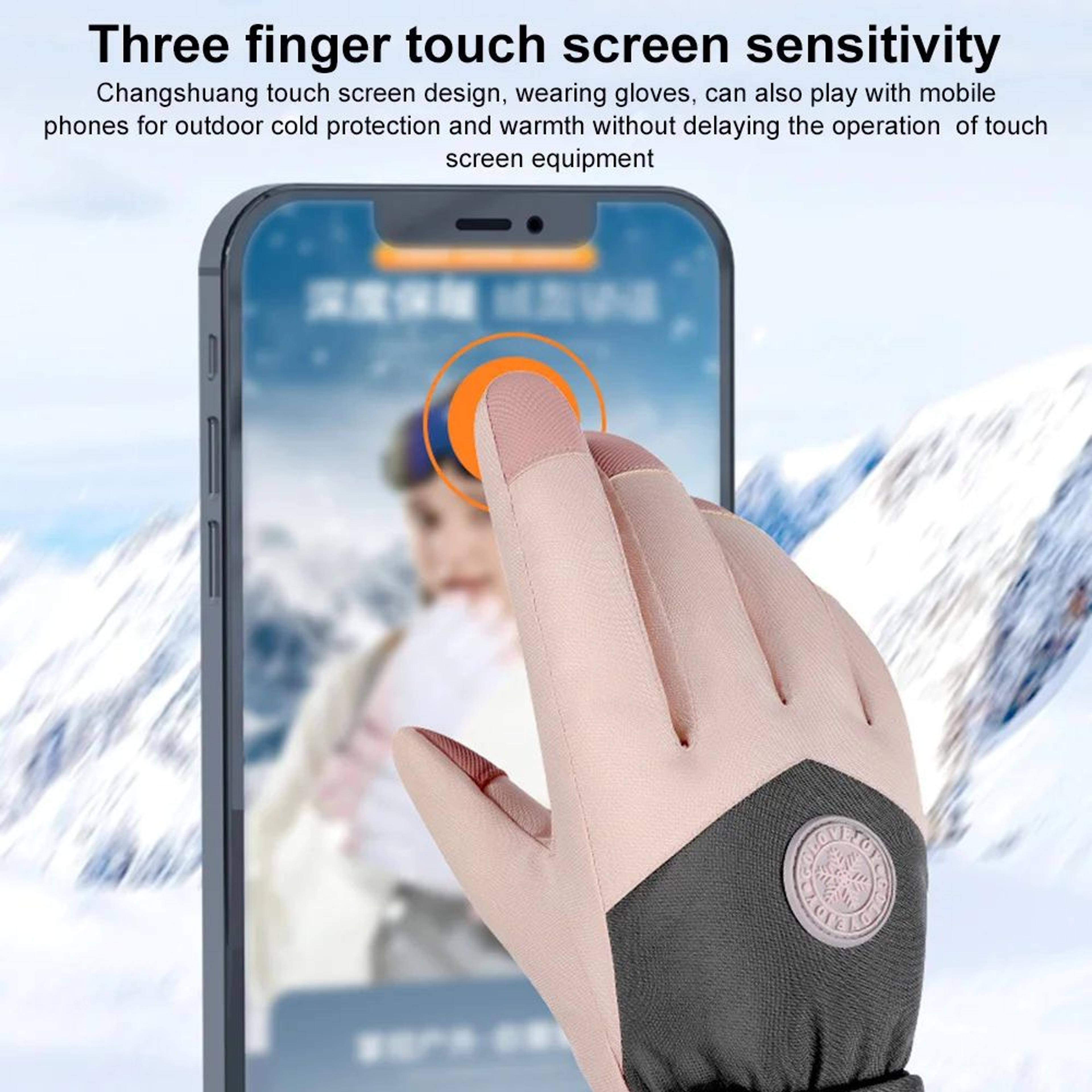 Waterproof Touchscreen Snow Ski Gloves 5