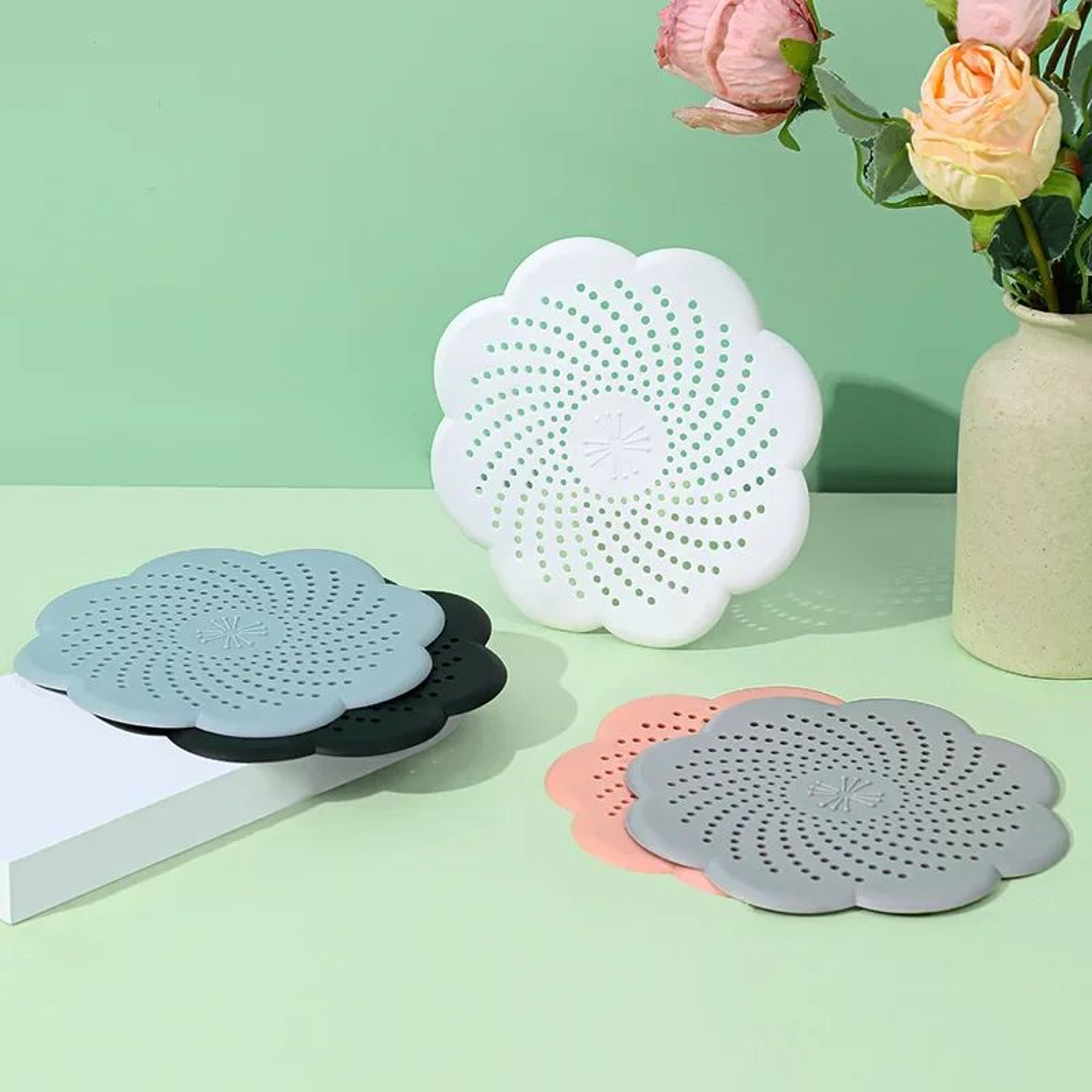 flower silicone floor drain hair catcher