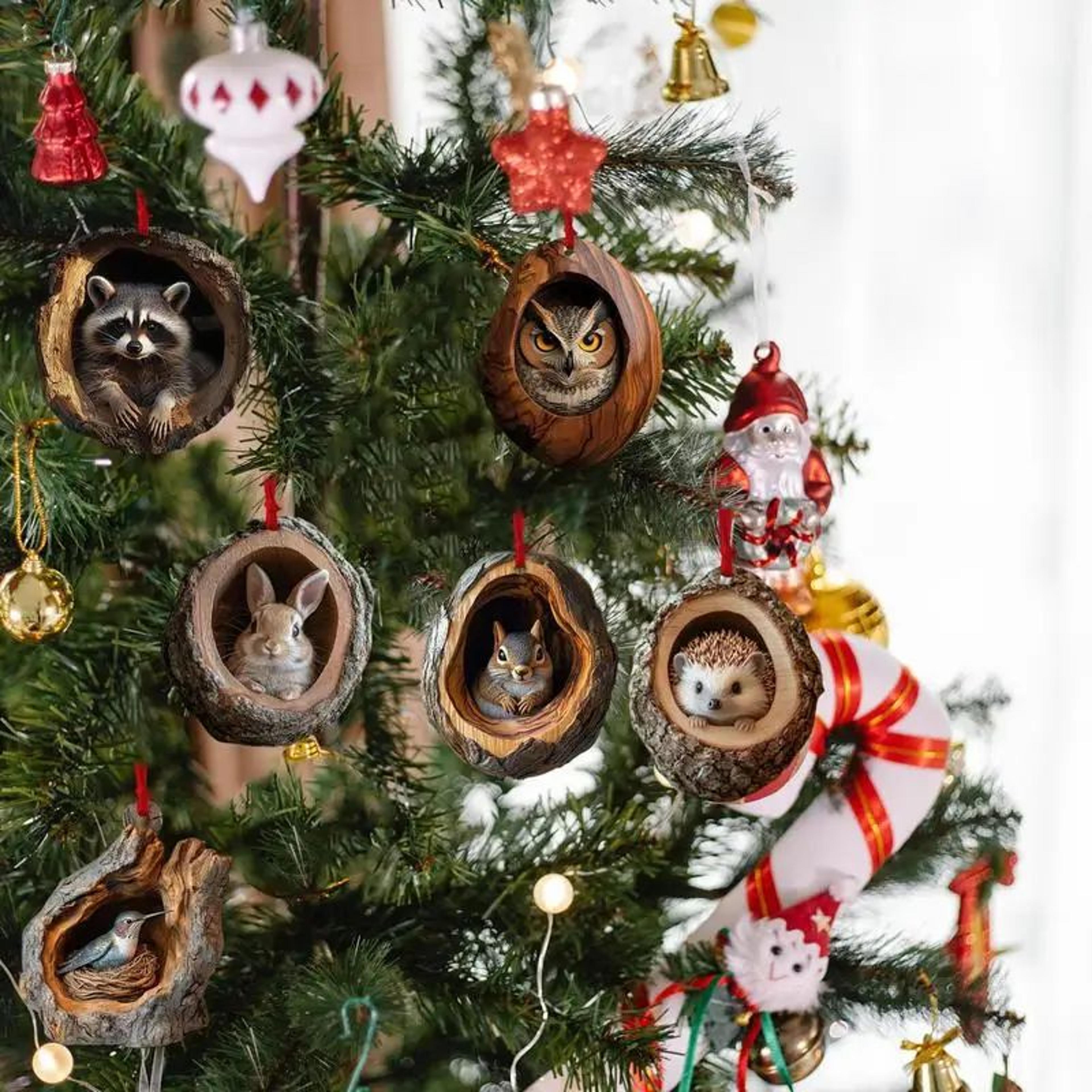 Christmas Animal Acrylic Pendant Ornaments 14