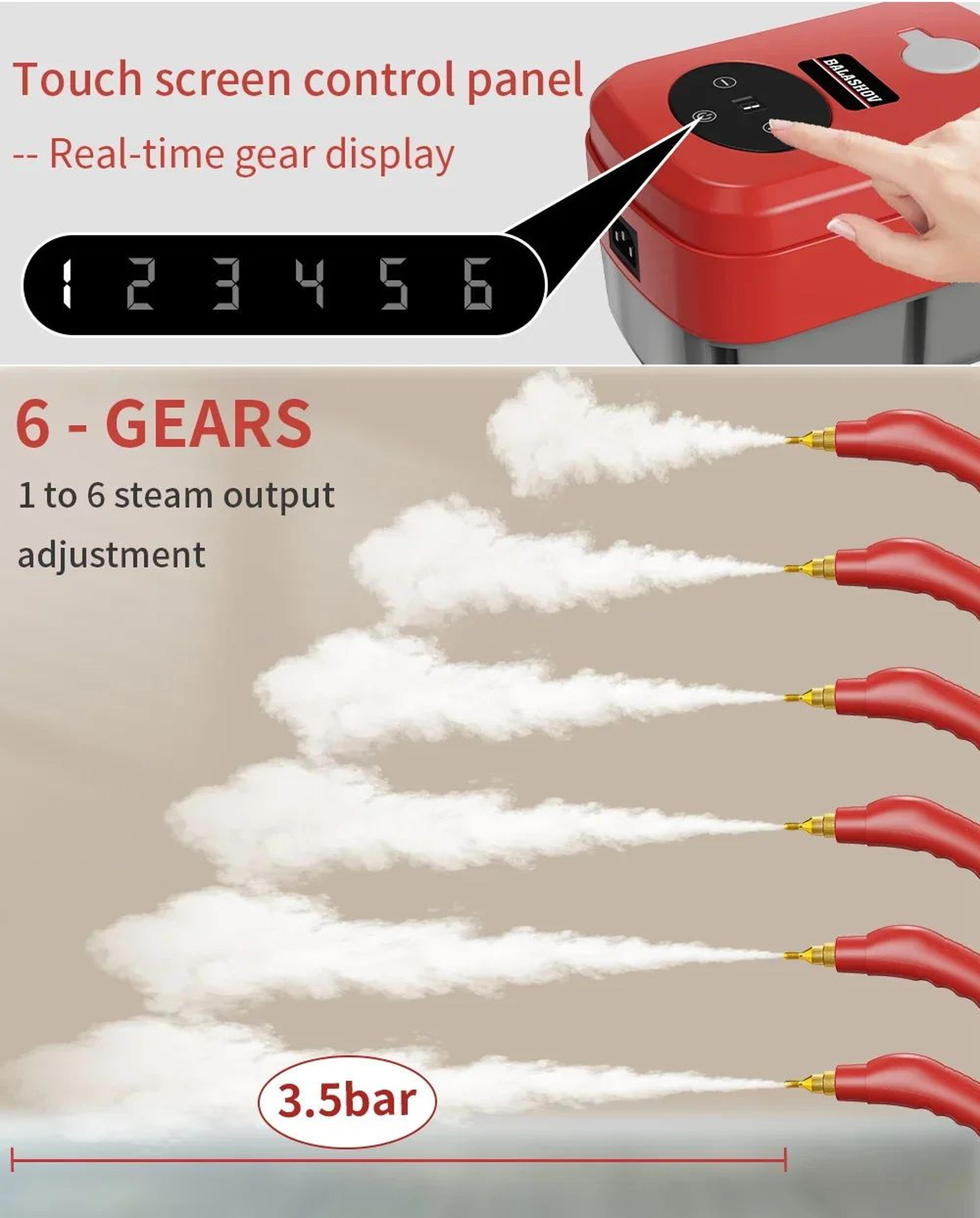 2500W Handheld Steam Cleaner 9