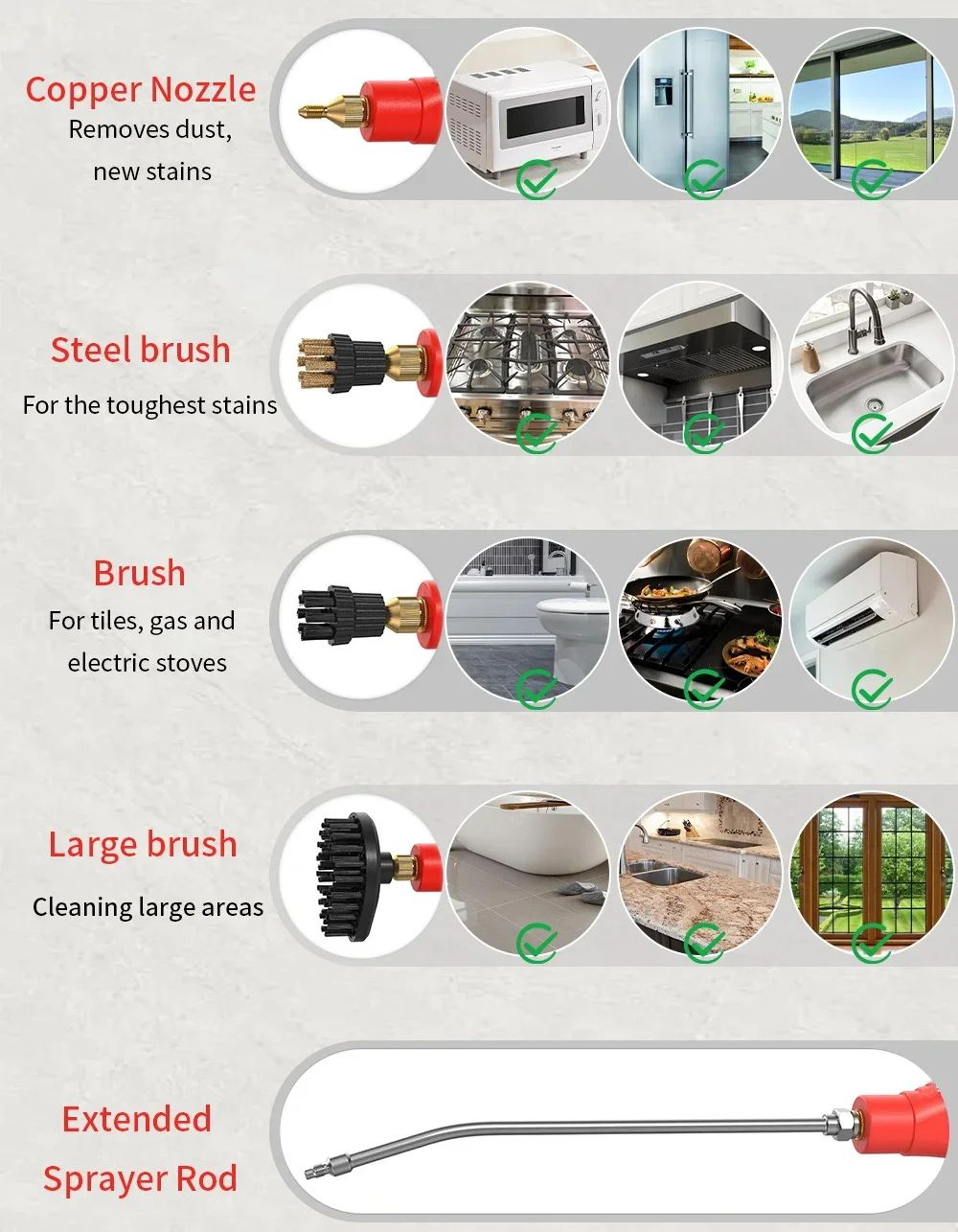 2500W Handheld Steam Cleaner 12