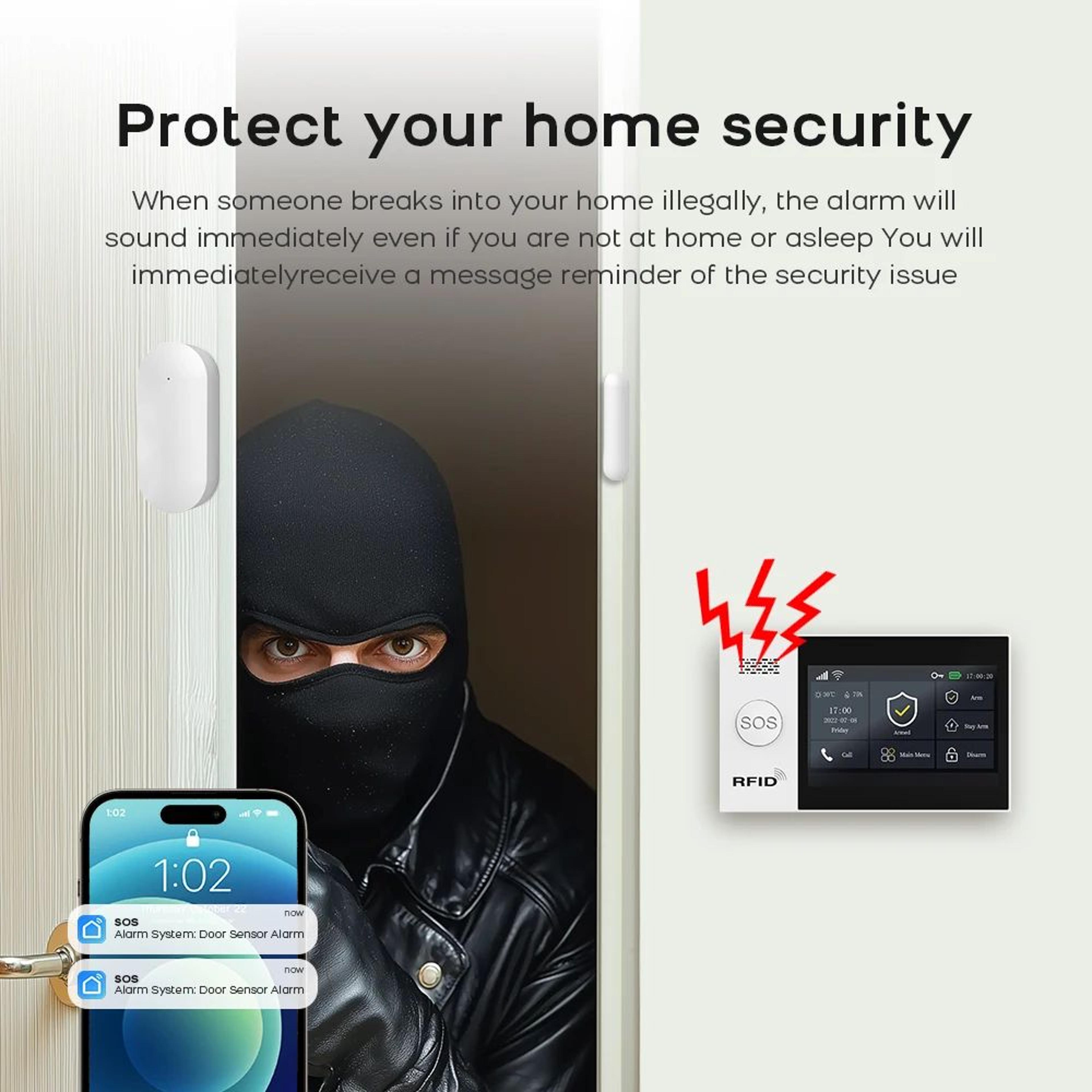 4G Smart Home Alarm System 4