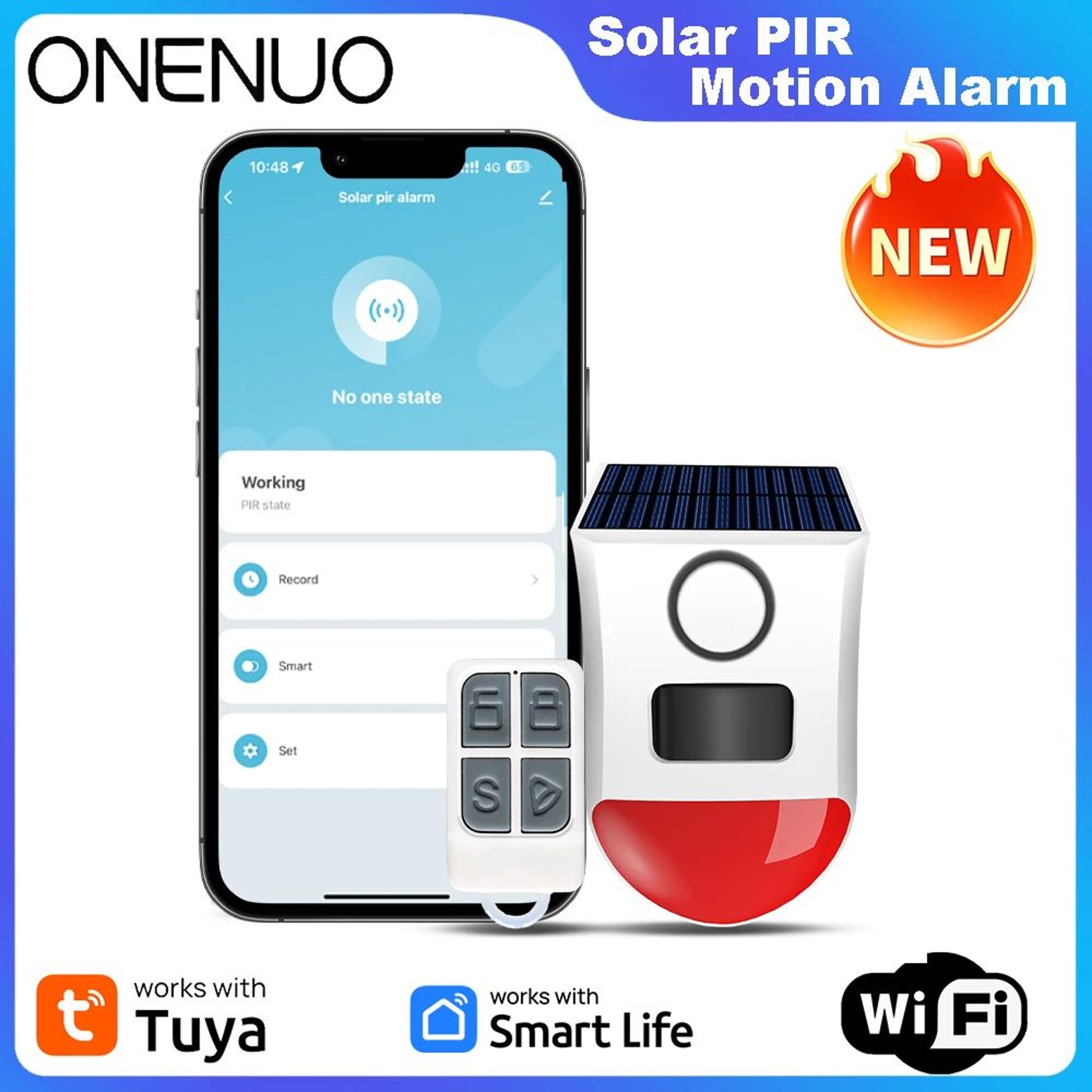 Solar WiFi PIR Siren Alarm 6