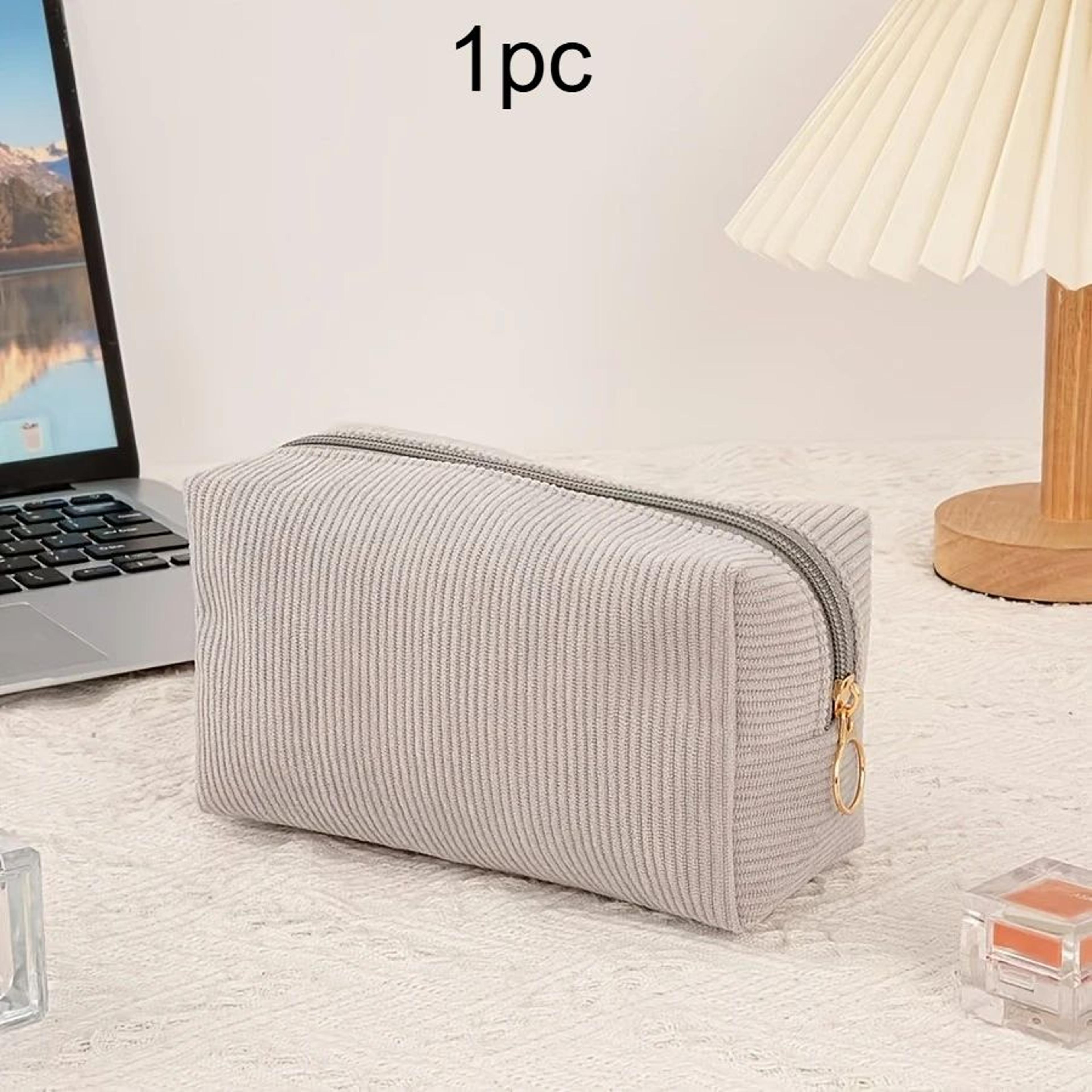 Corduroy Makeup Storage Bag Organizer 7