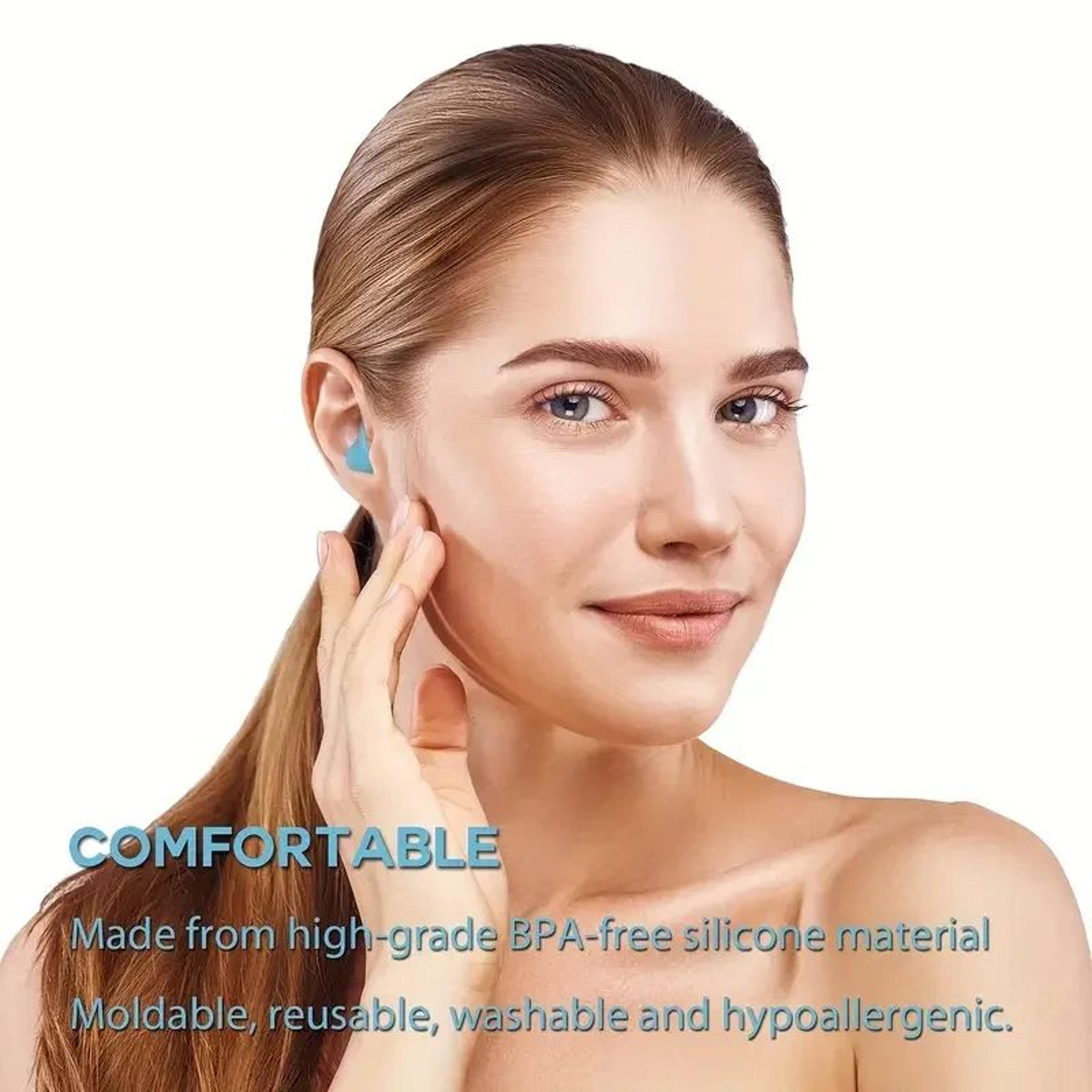 Reusable Silicone Sleep Ear Plugs 4