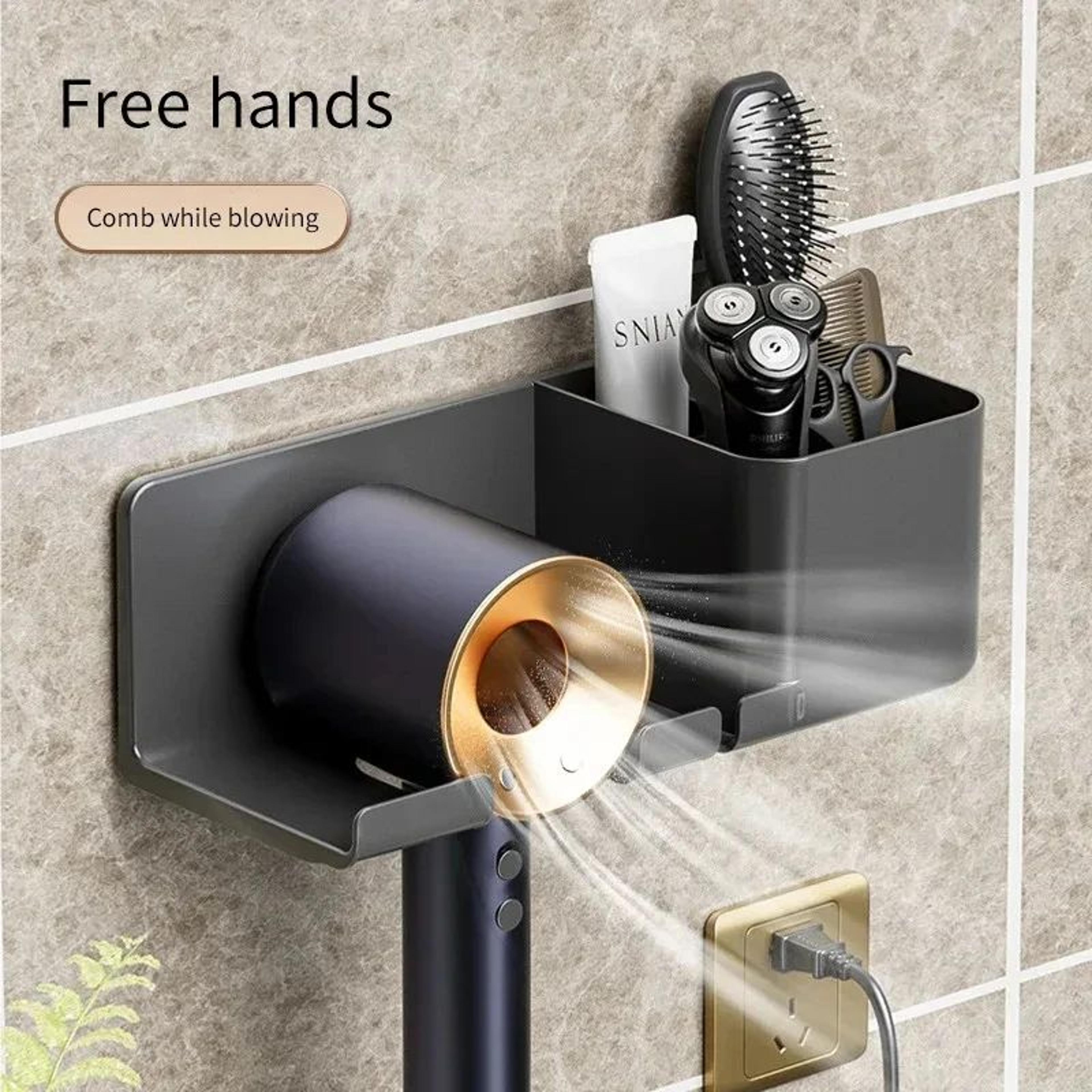 Wall Mounted Hair Dryer Holder Bathroom Accessories 1