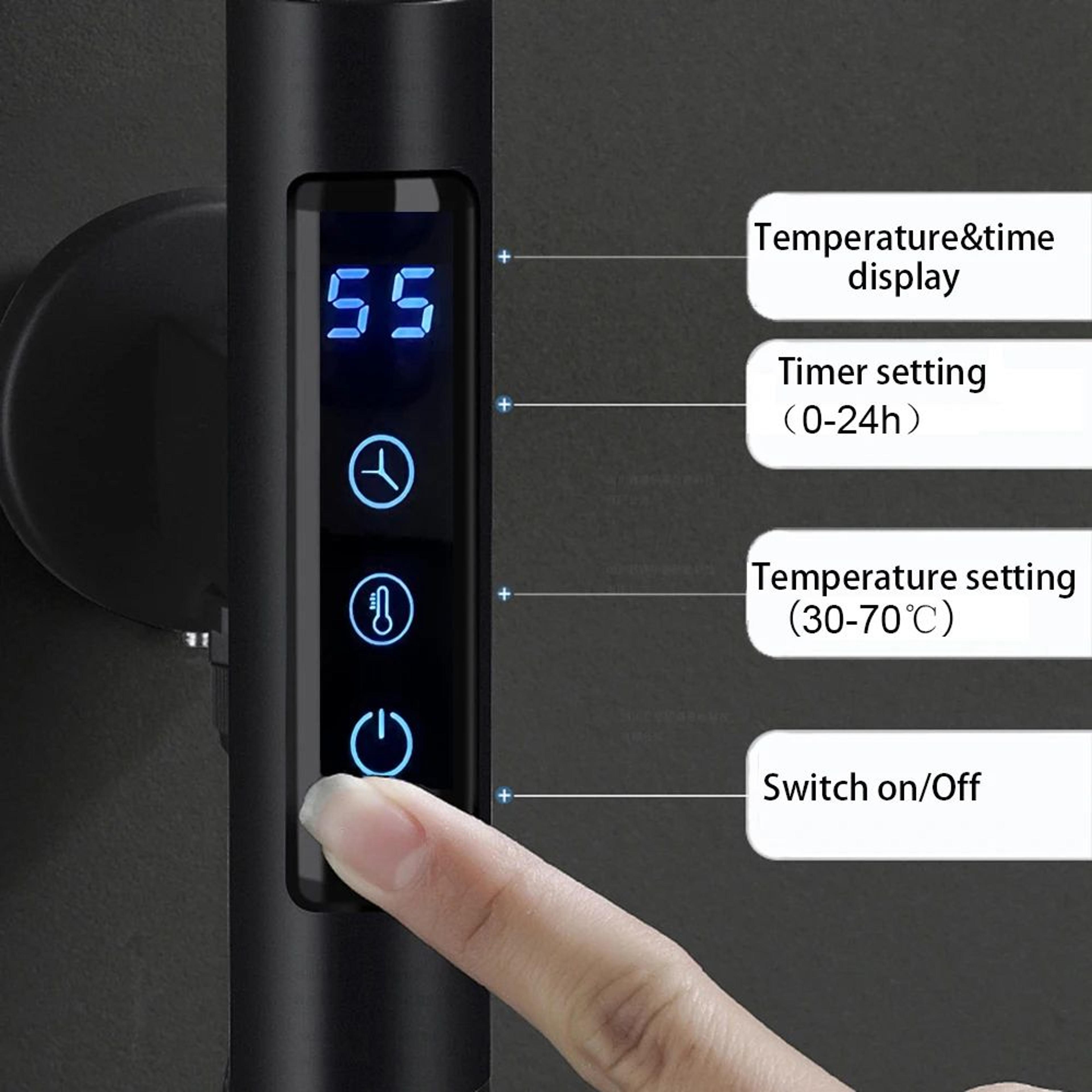 touch screen towel rack thermostat
