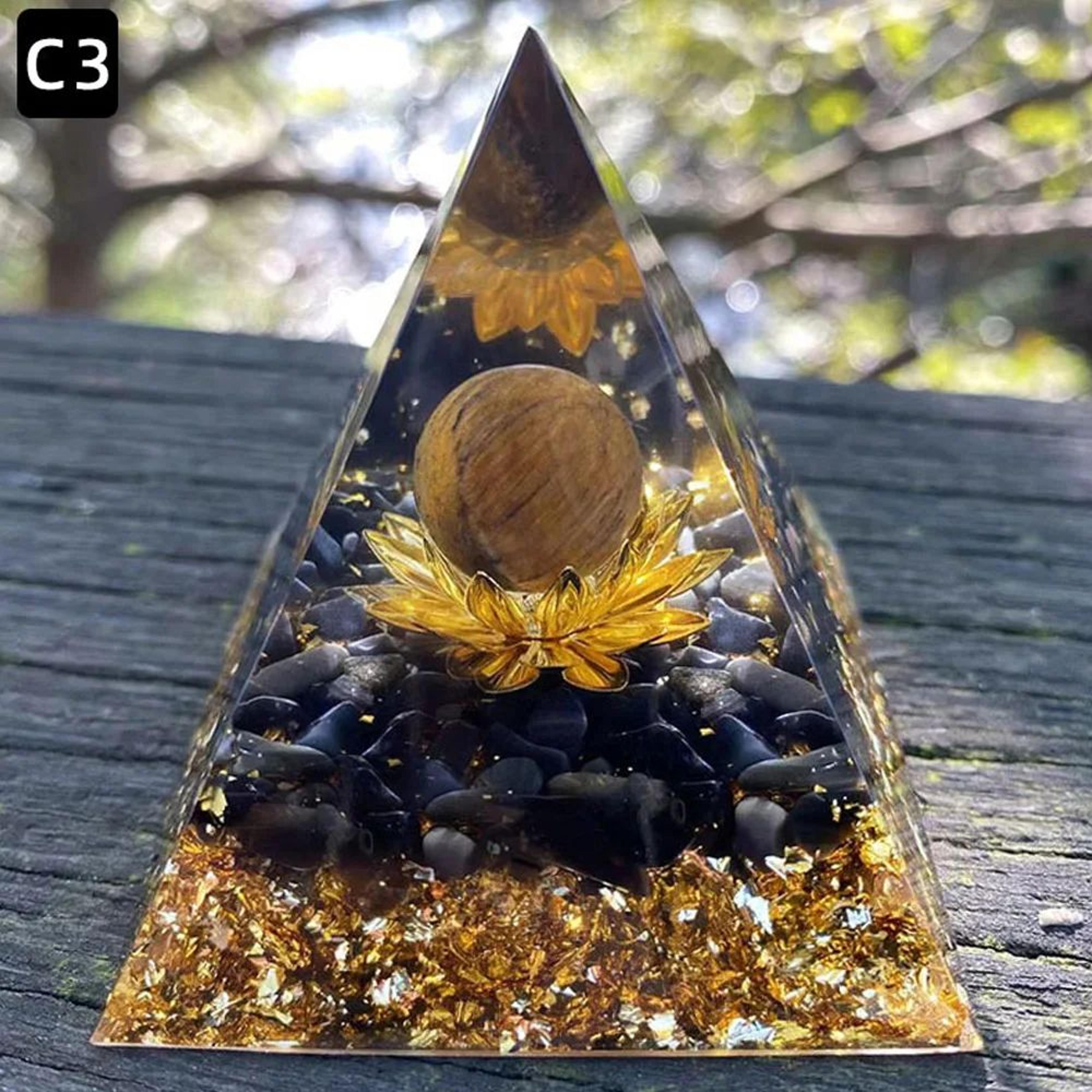 Amethyst Orgonite Energy Pyramid 6