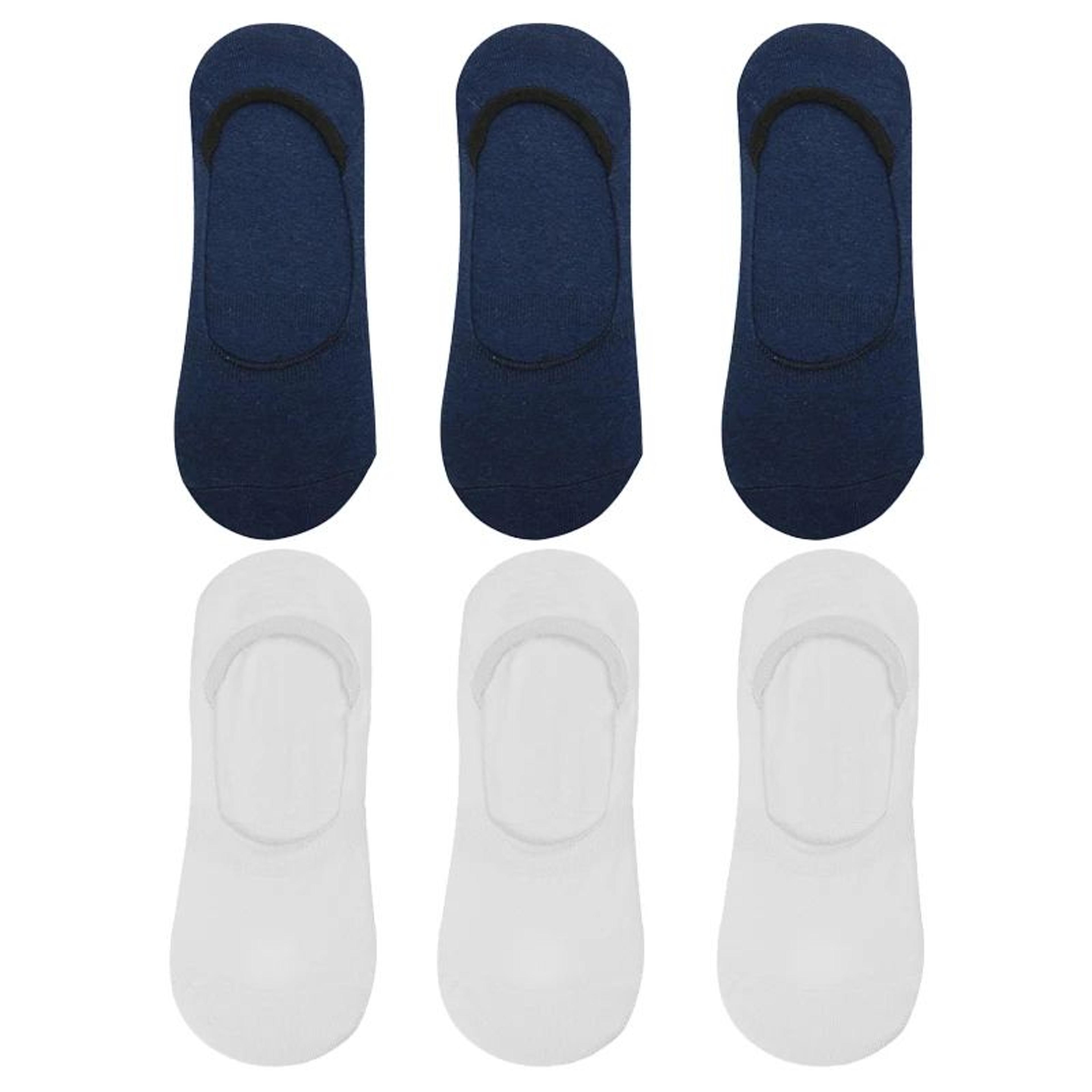 Men Bamboo No Show Non Slip Socks 16