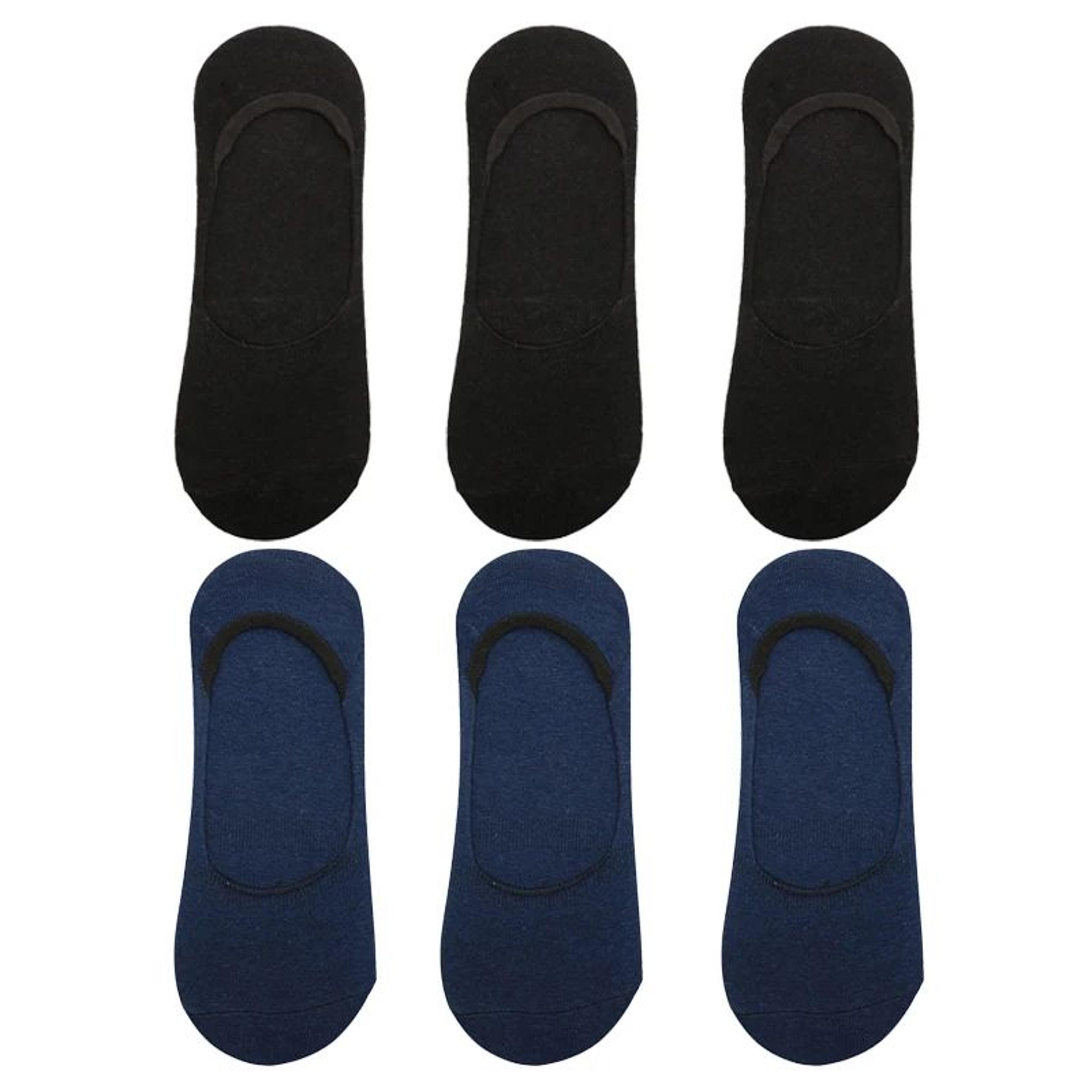 Men Bamboo No Show Non Slip Socks 20