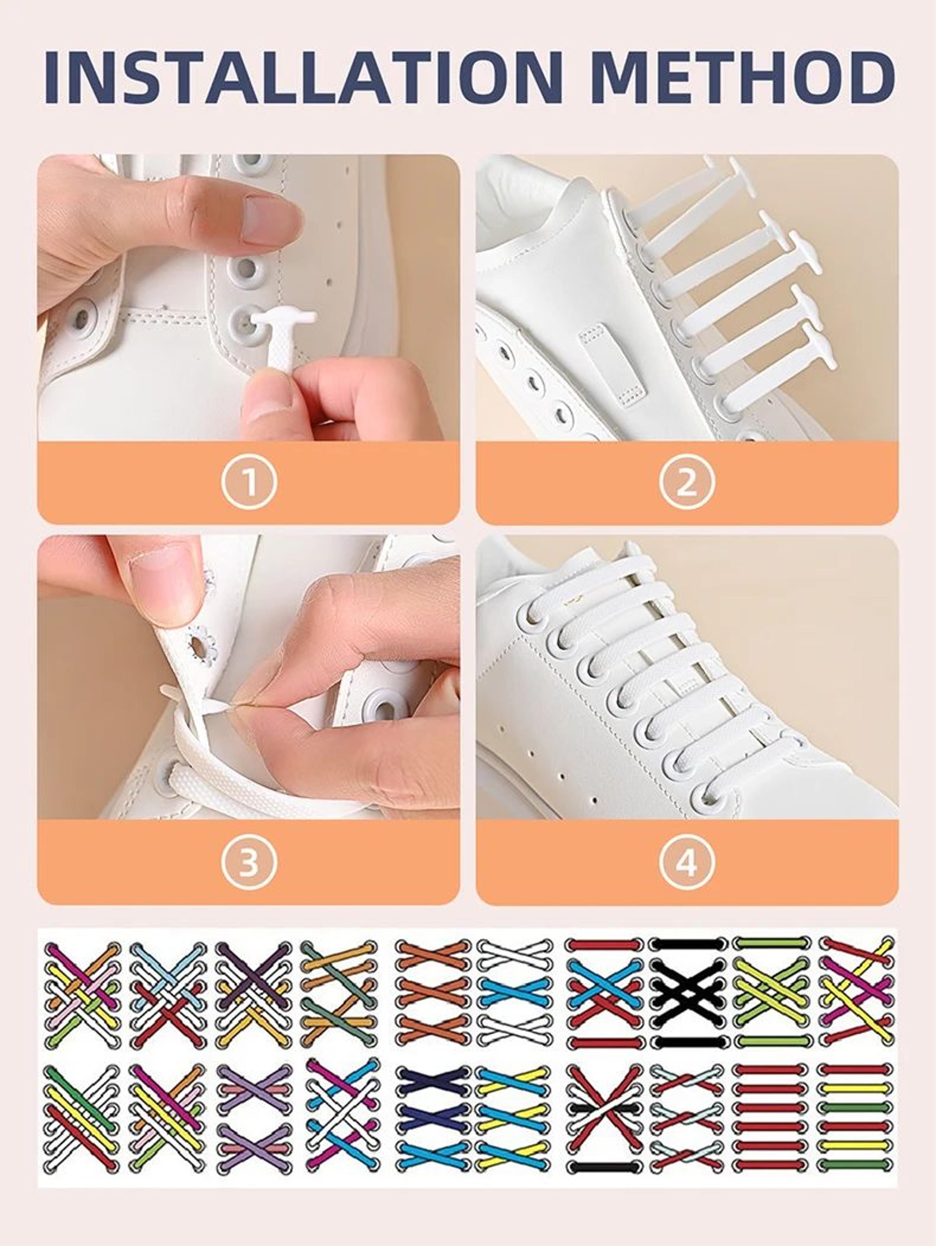 No Tie Elastic Lazy Silicone Laces Rubber Lace 7