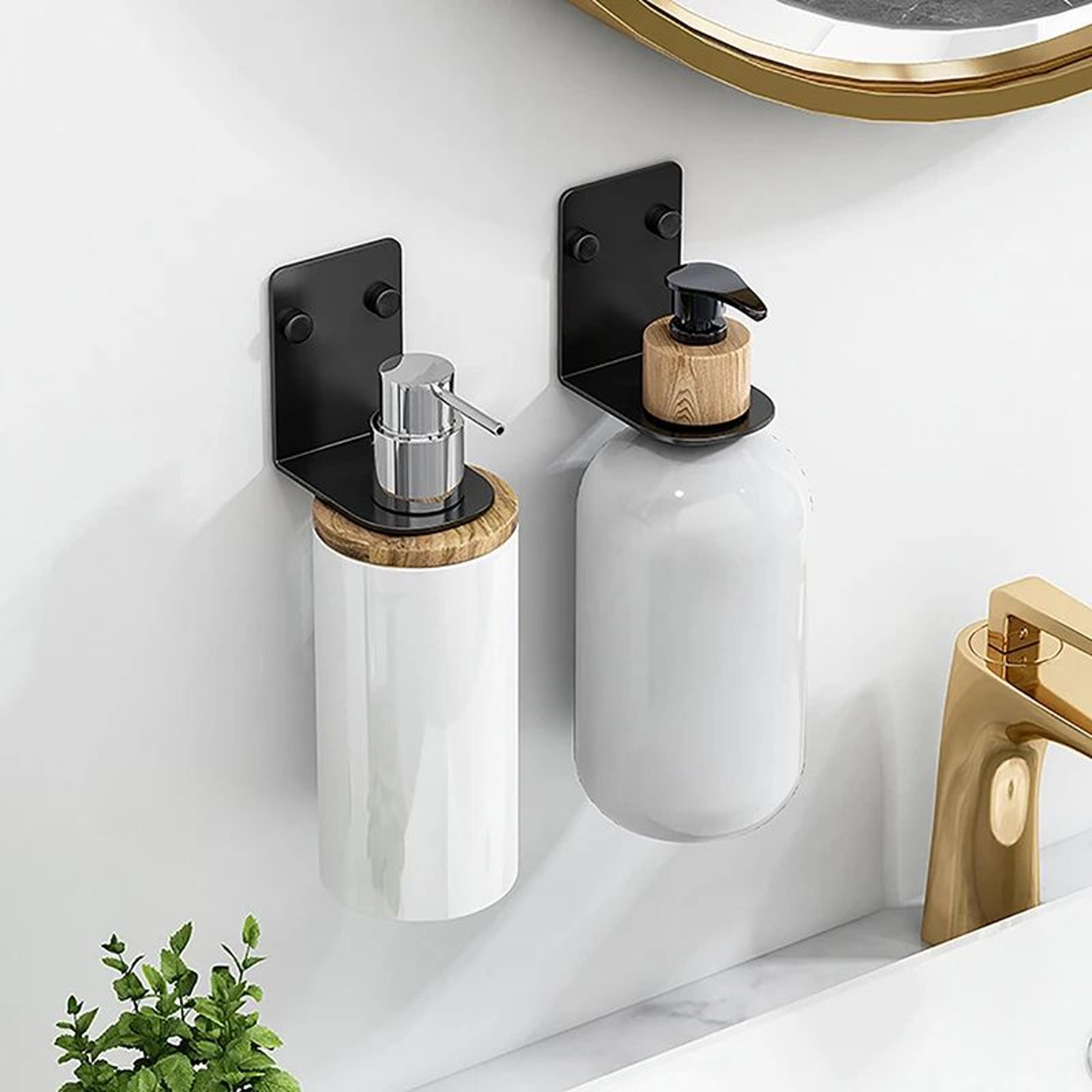 Wall Mounted Soap Bottle Holder Rack 0