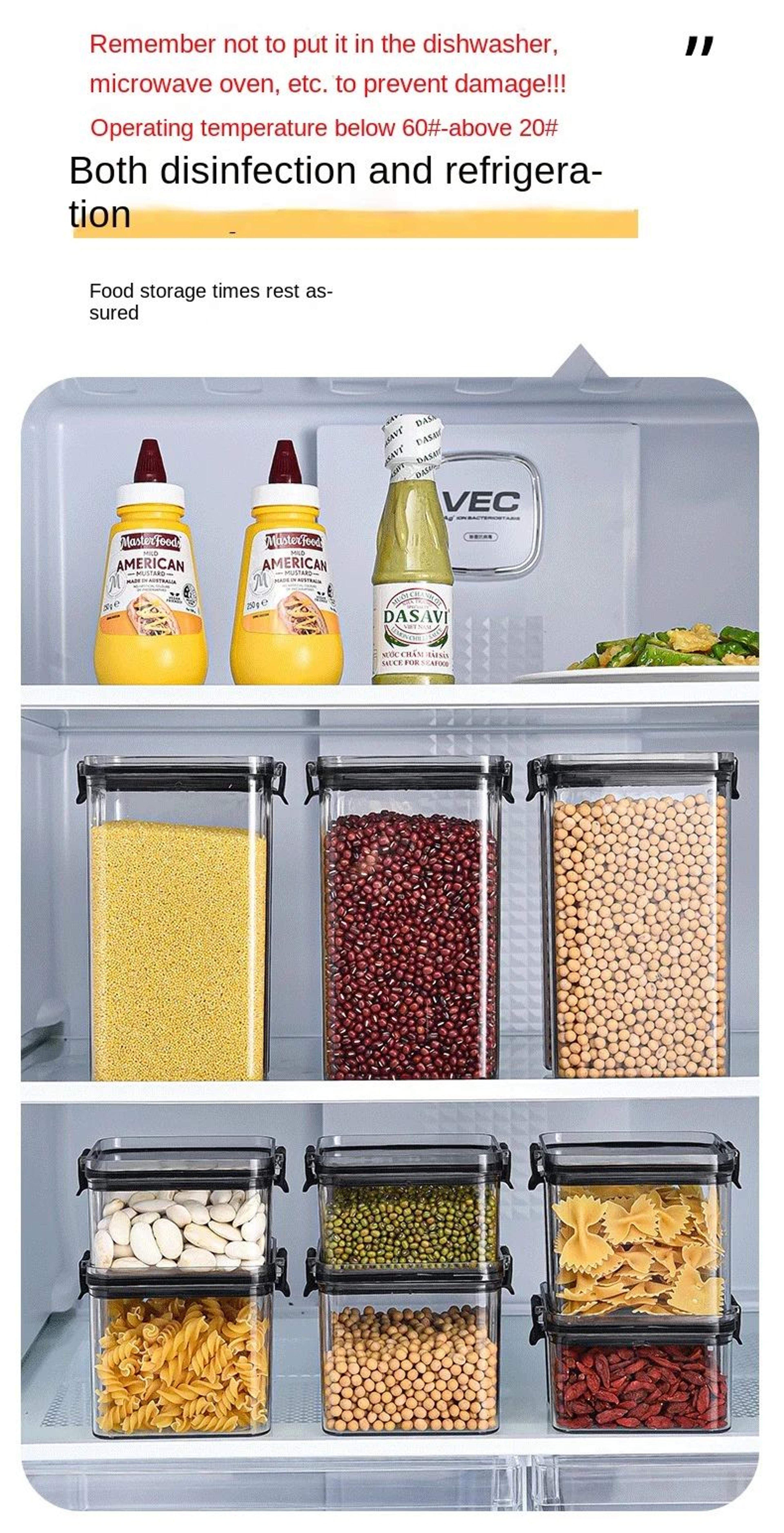 Stackable Airtight Kitchen Storage Jar Set 9
