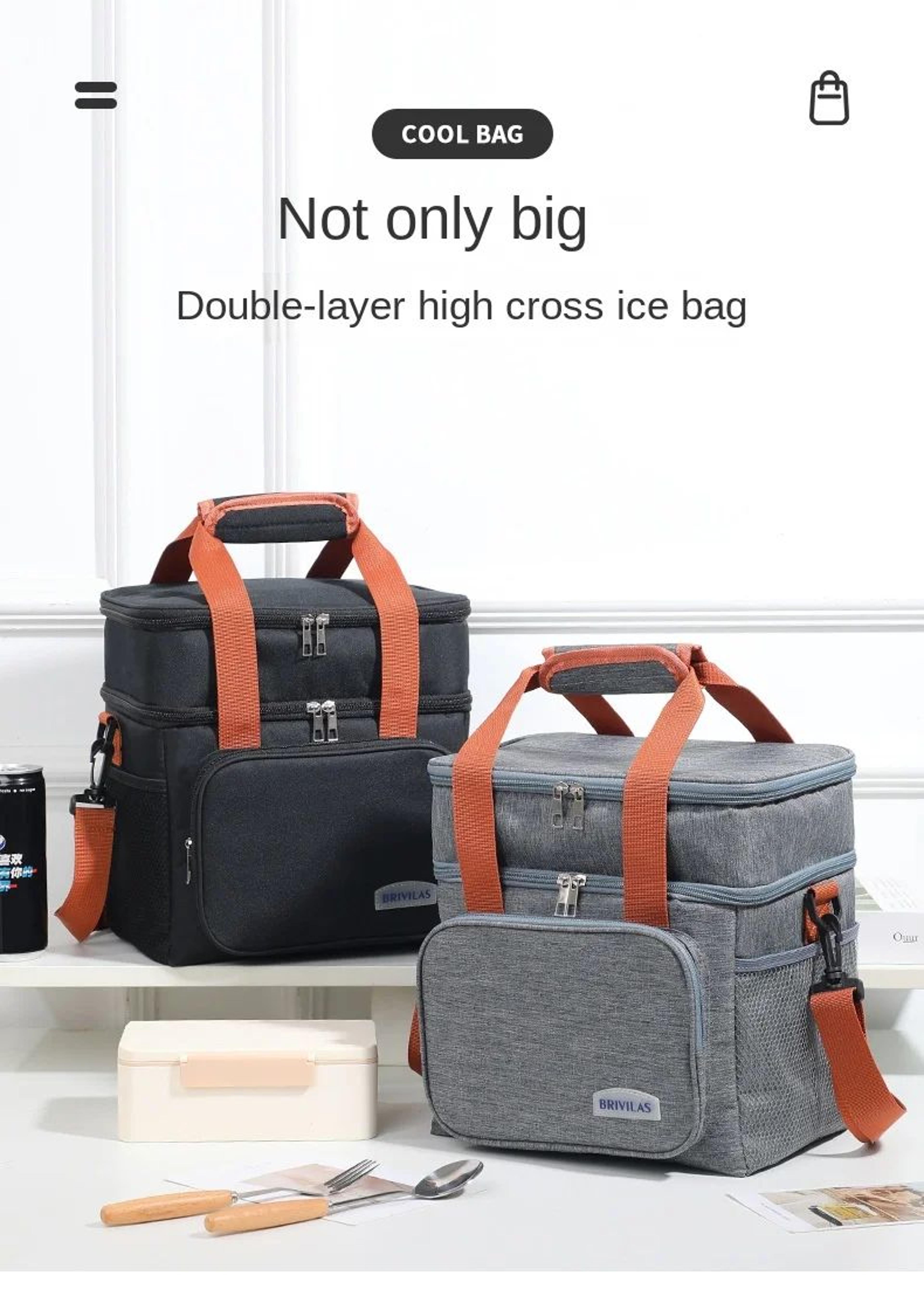 Double Layer Thermal Picnic Lunch Bag 6