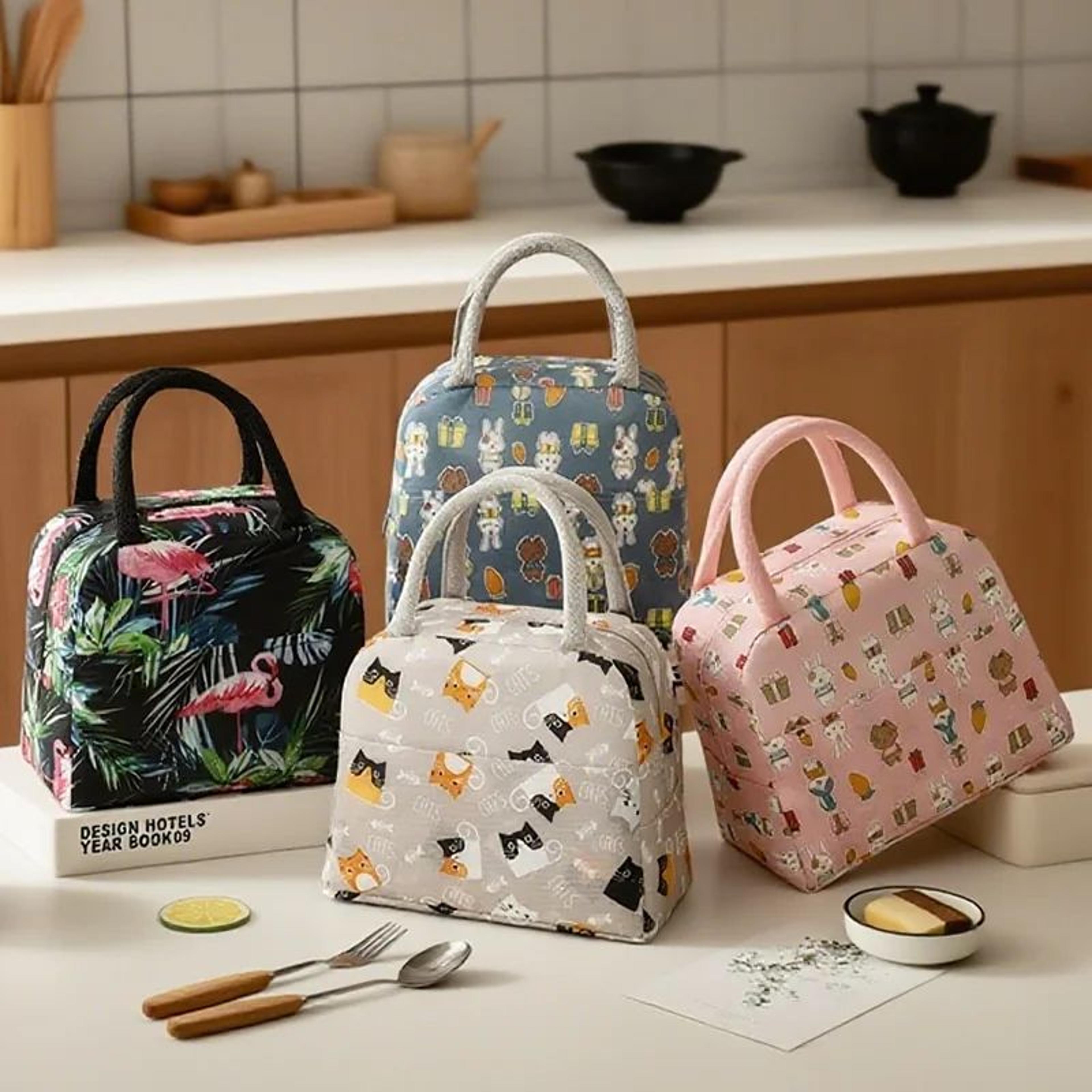 Cartoon Insulated Lunch Tote Bag 0