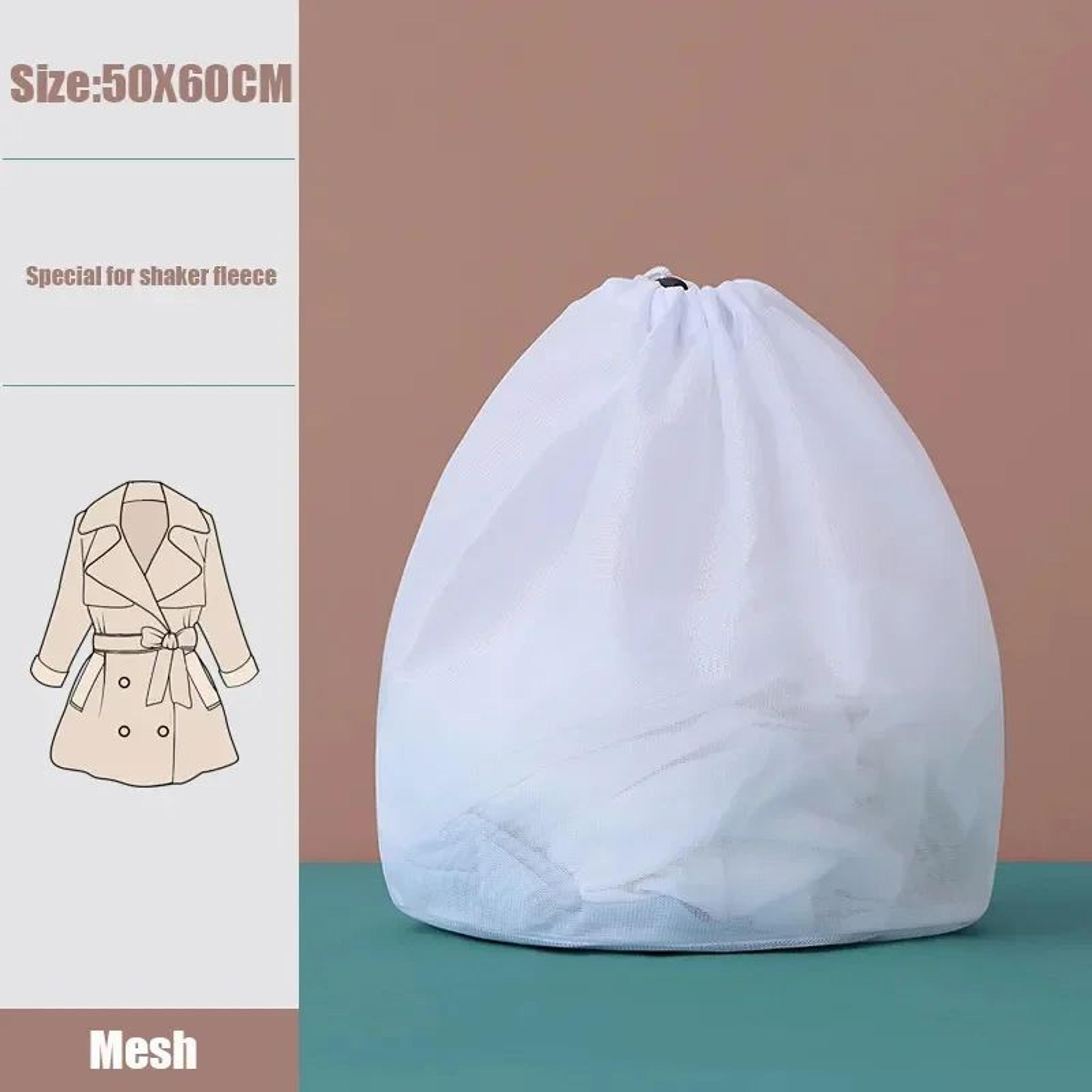 Drawstring Mesh Laundry Wash Bag 9