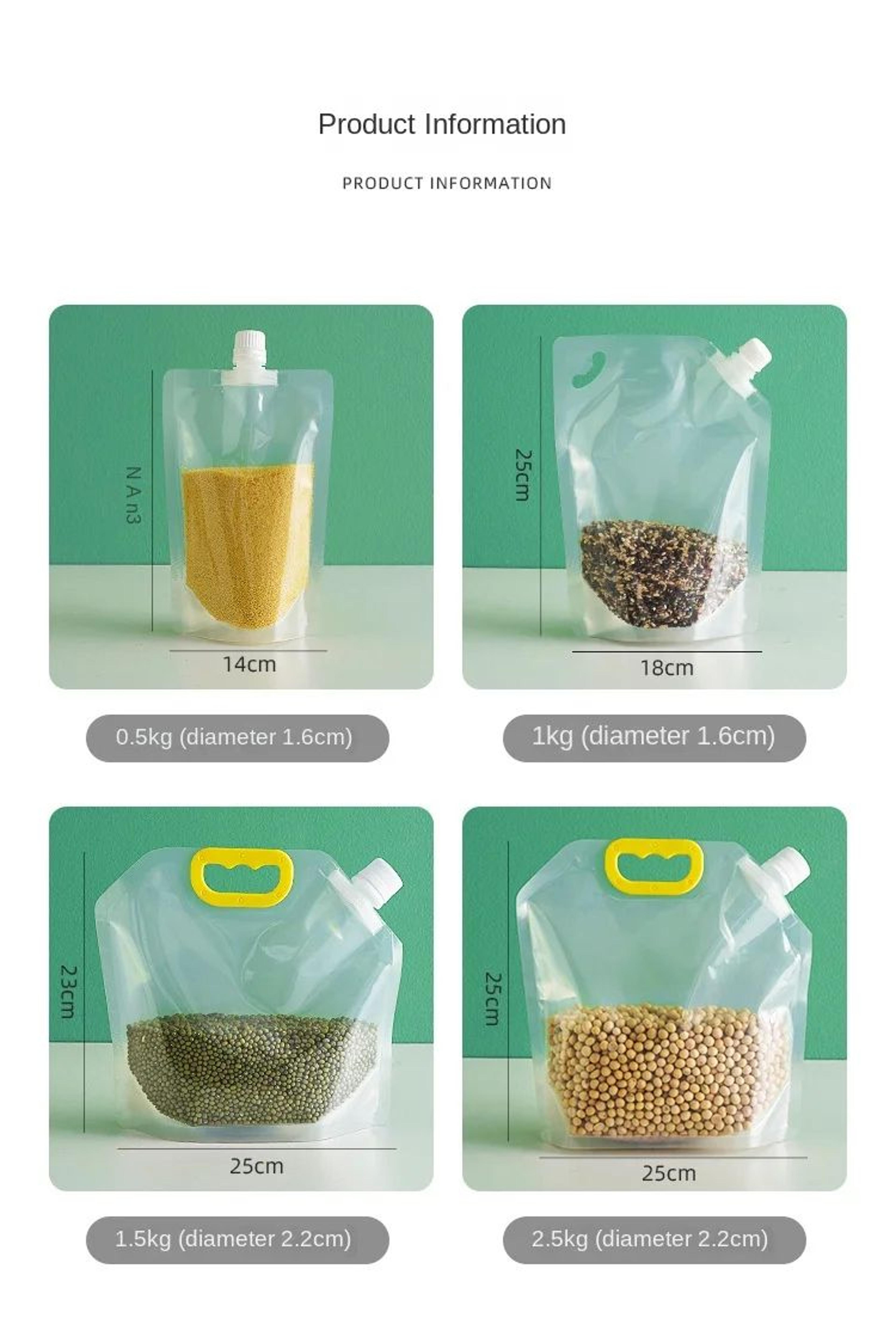 Airtight Grain Storage Pouch Set 7