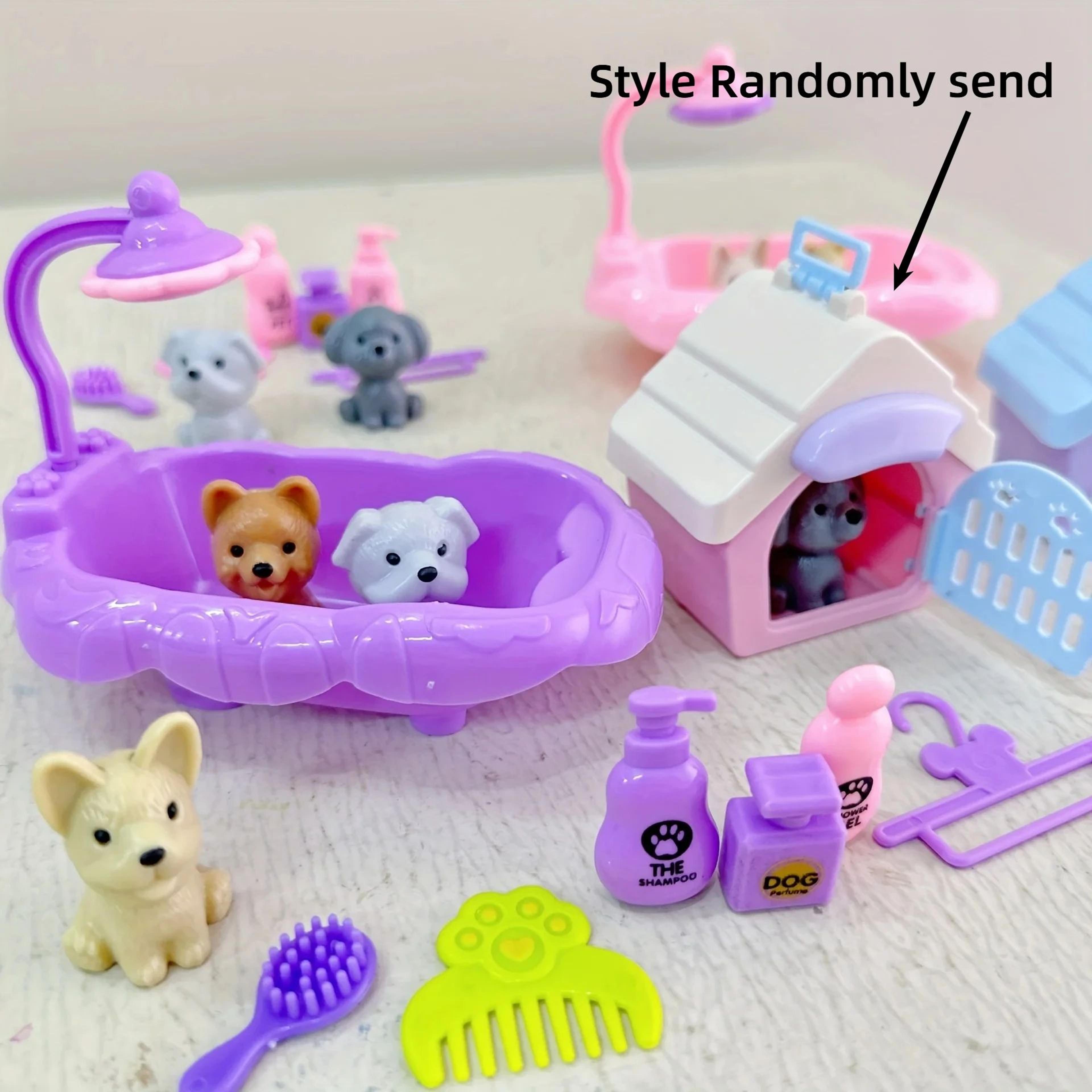 Cute Dog Doll Basket Toy Set 0