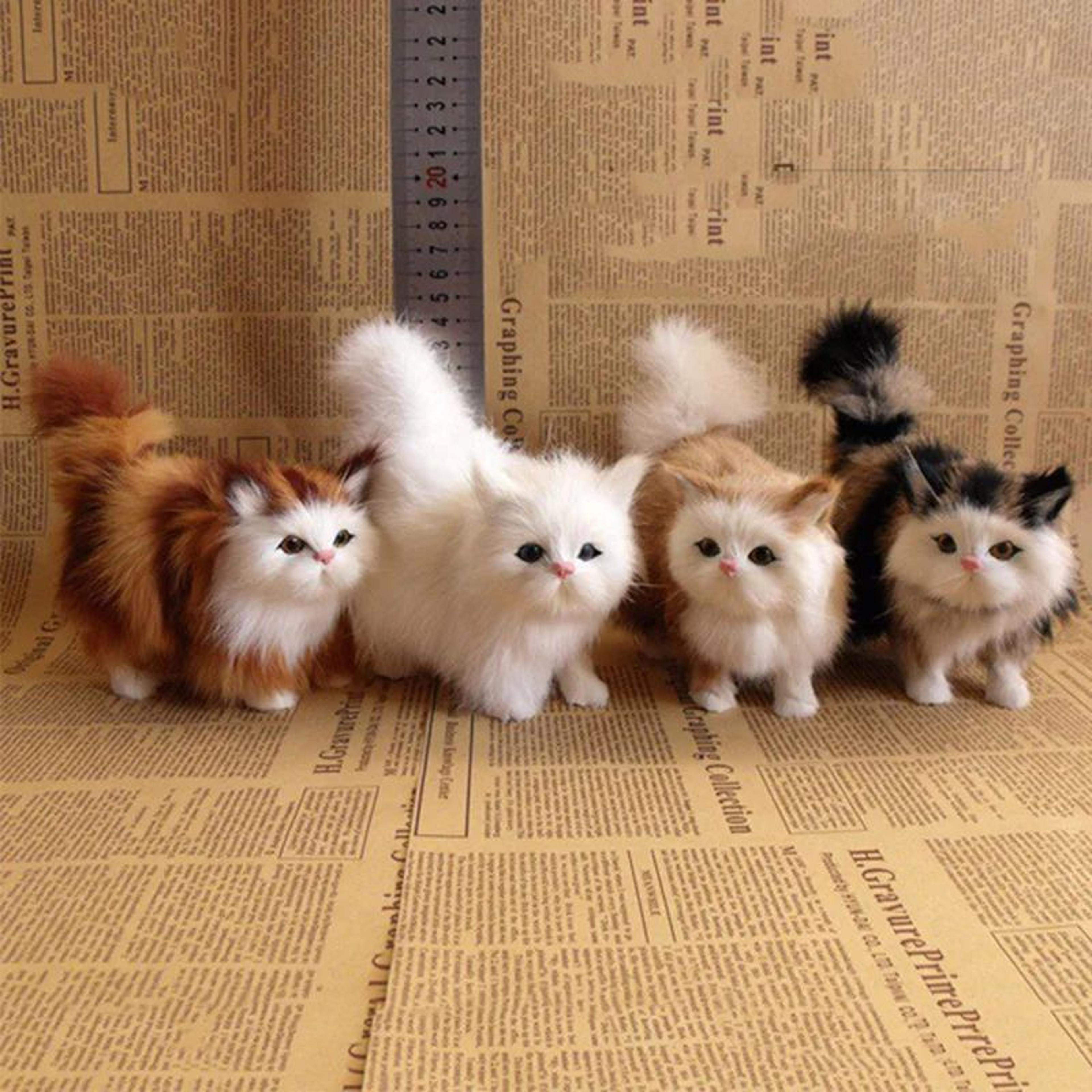 Realistic Plush Cat Toy 0