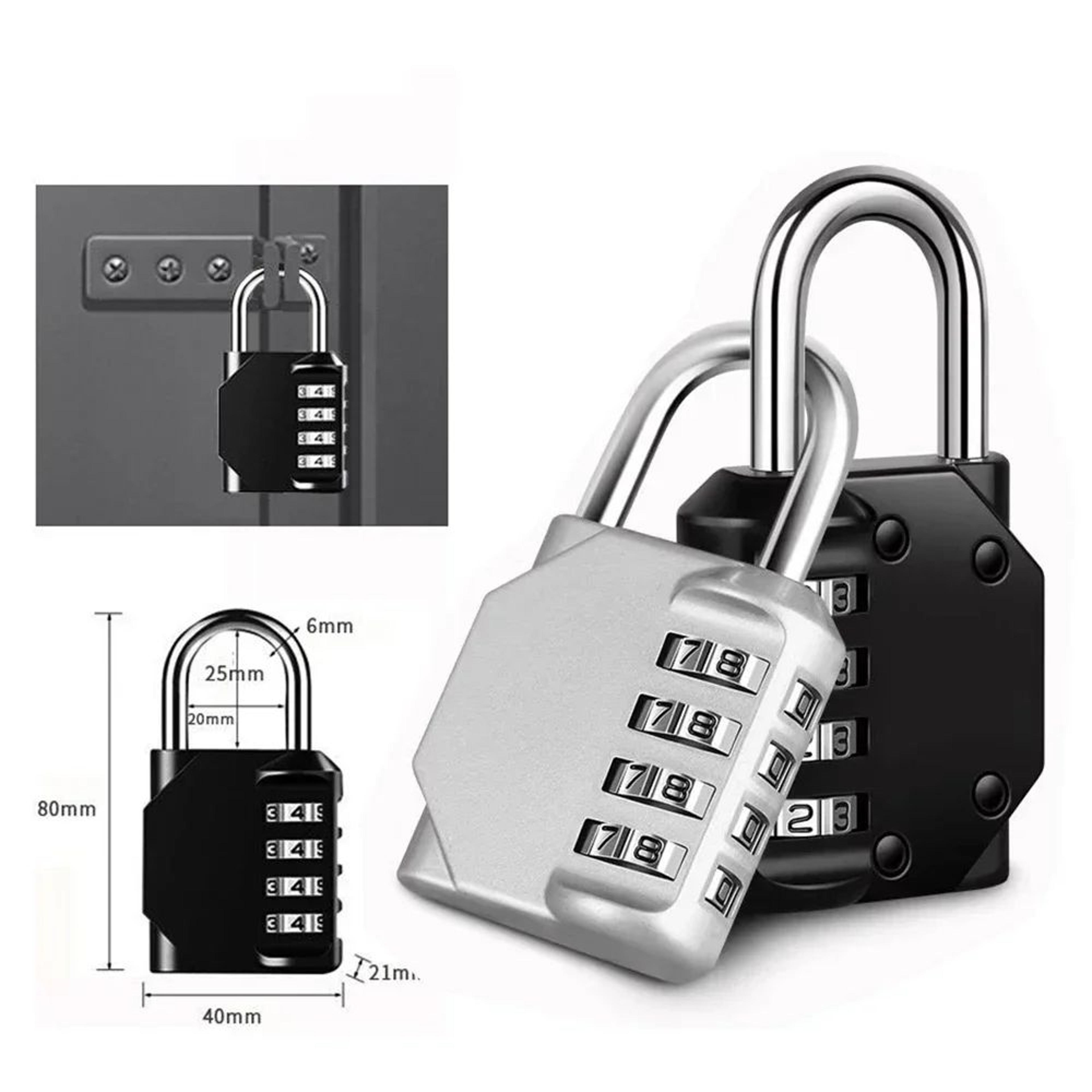 4 Digit Resettable Combination Padlock 9