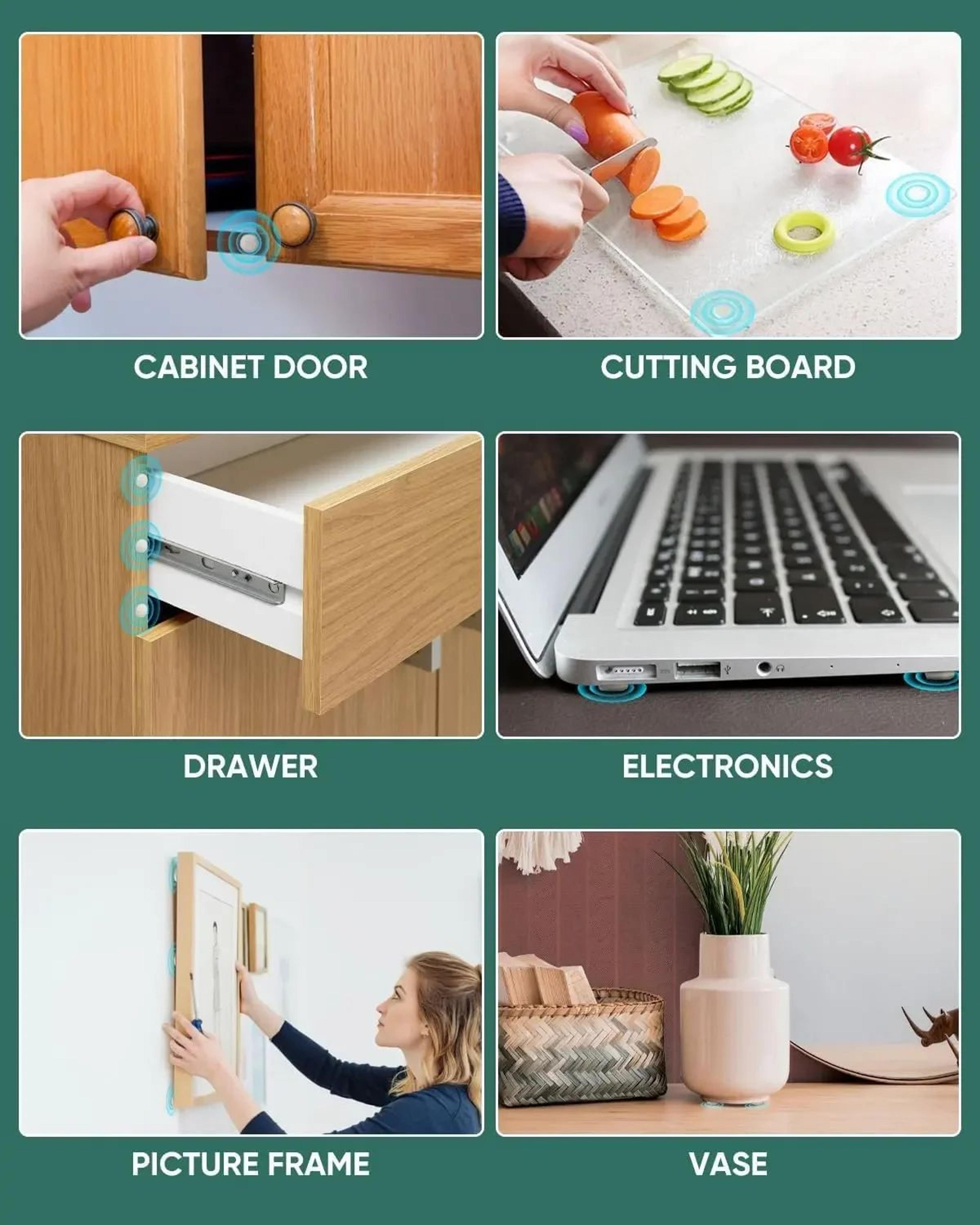 Clear Self Adhesive Rubber Door Bumpers 8