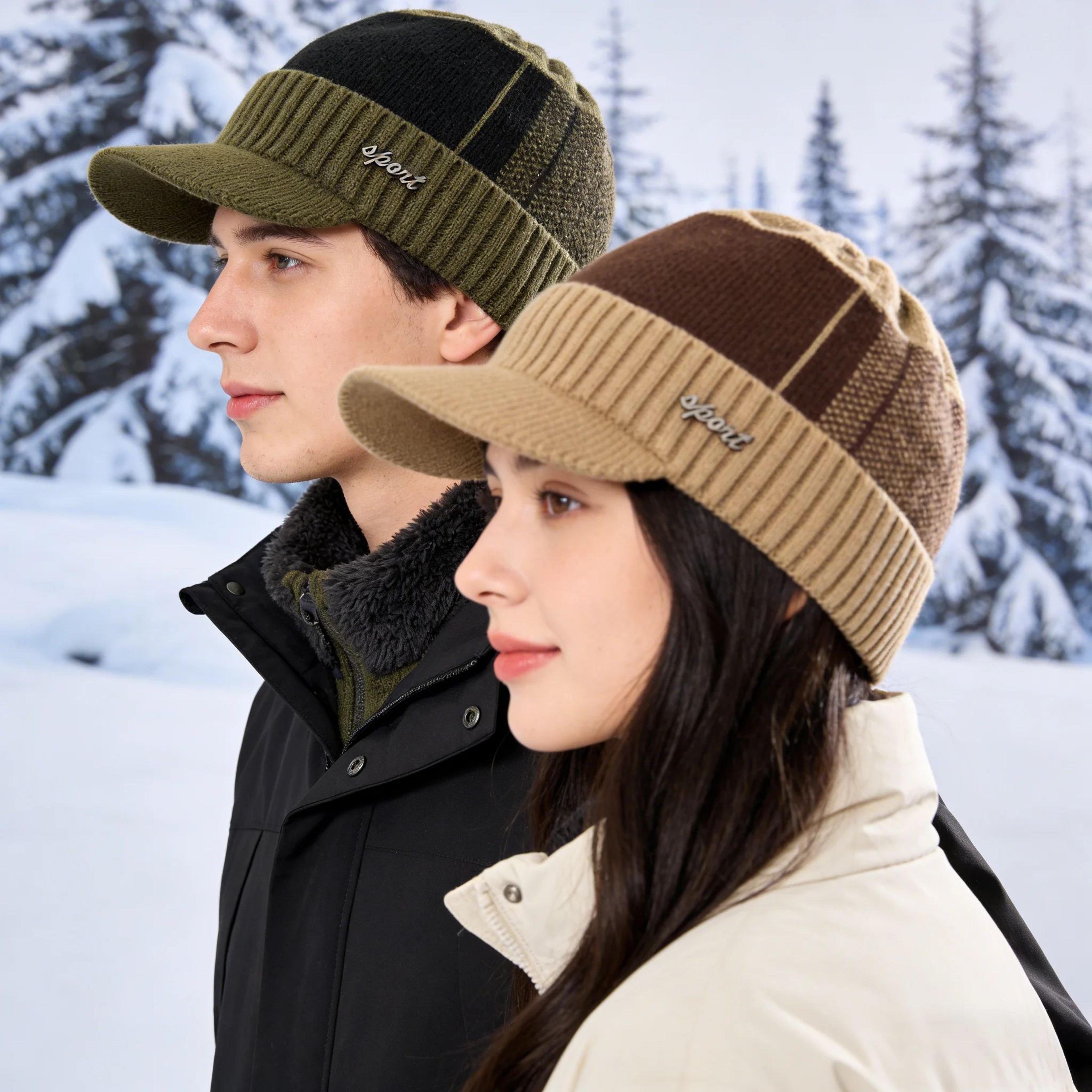 Fur Lined Winter Beanie Hat 8