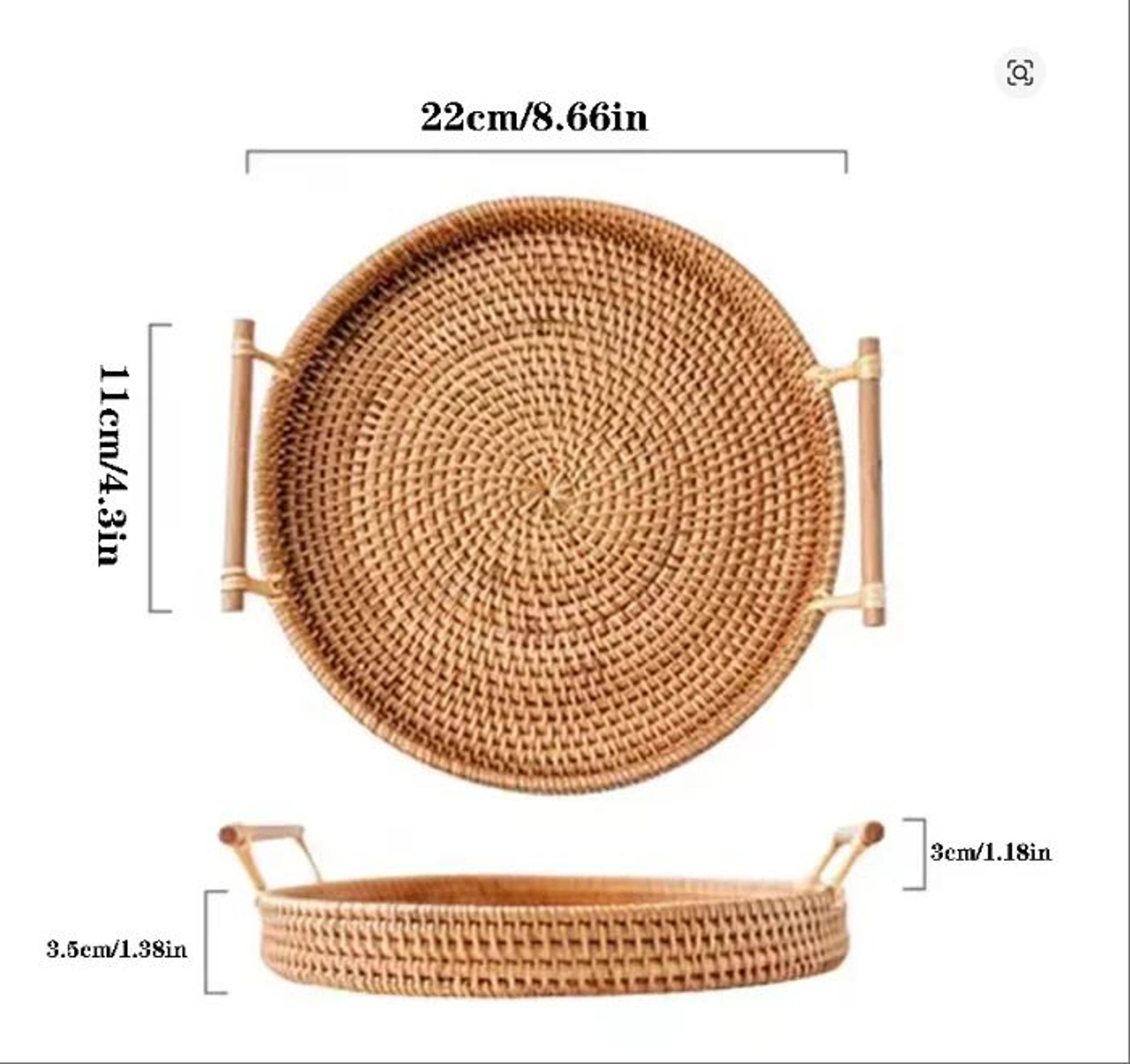 Handwoven Rattan Storage Basket With Lid 8