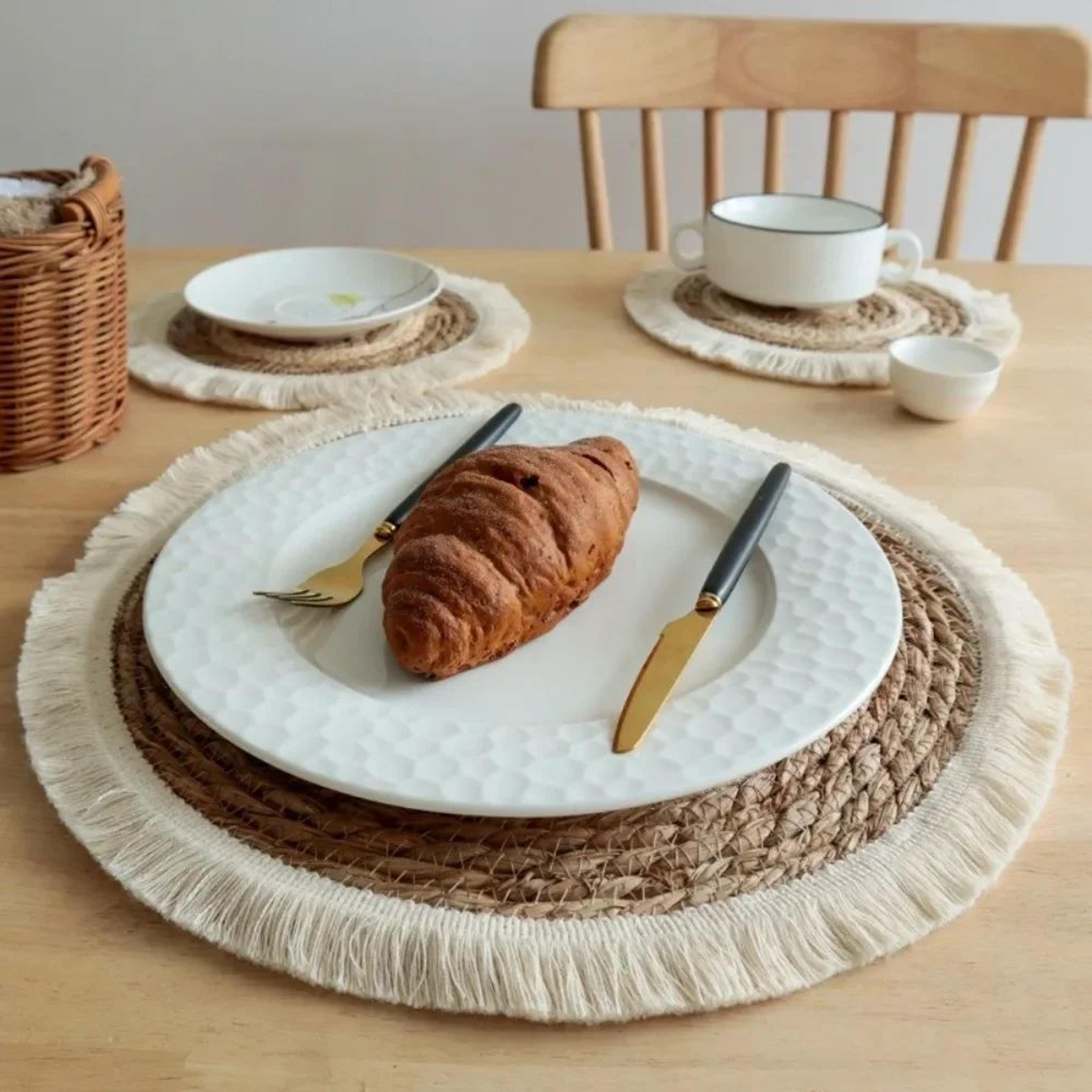 Bohemian Tassel Woven Placemat 2