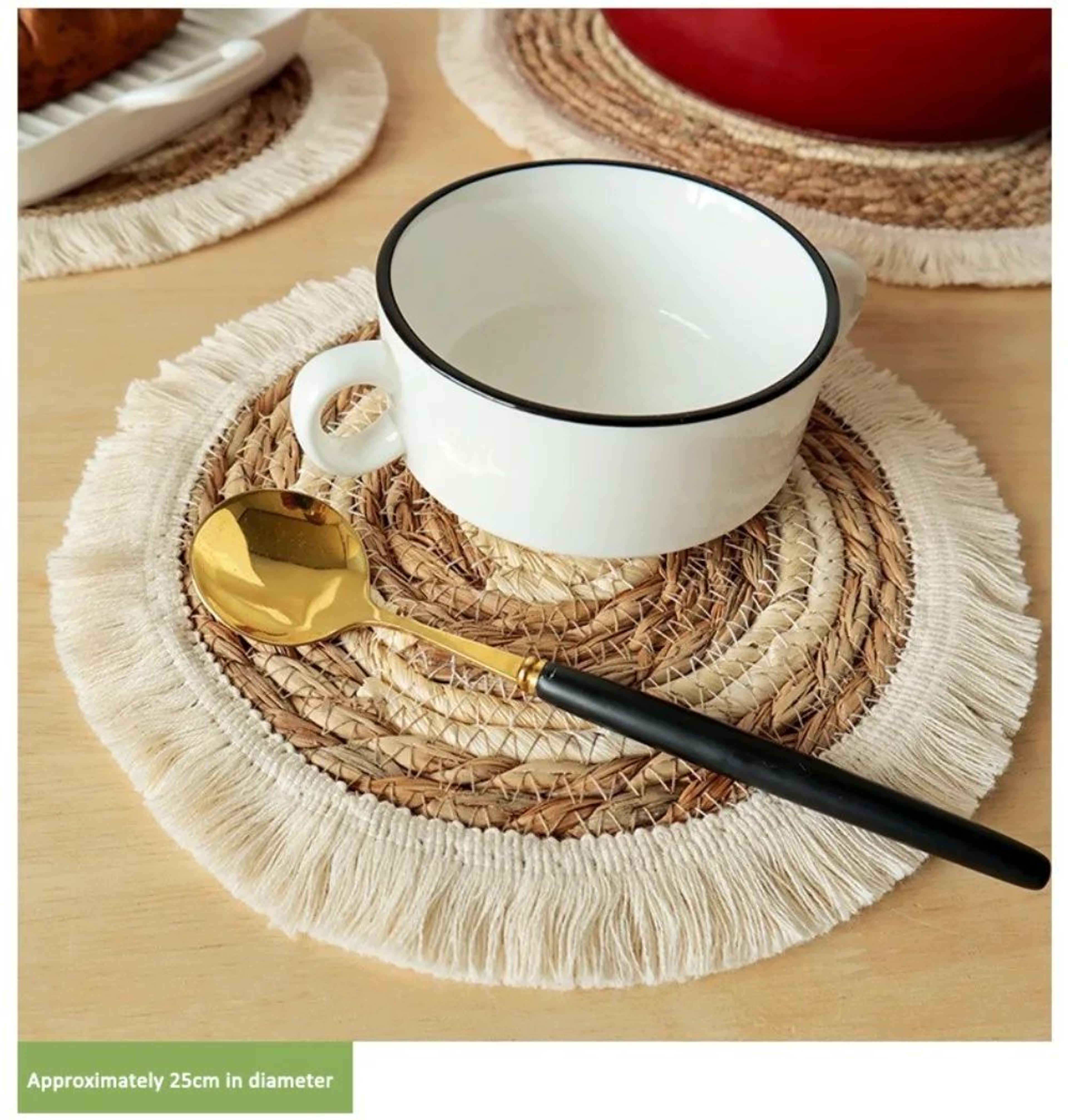 Bohemian Tassel Woven Placemat 7