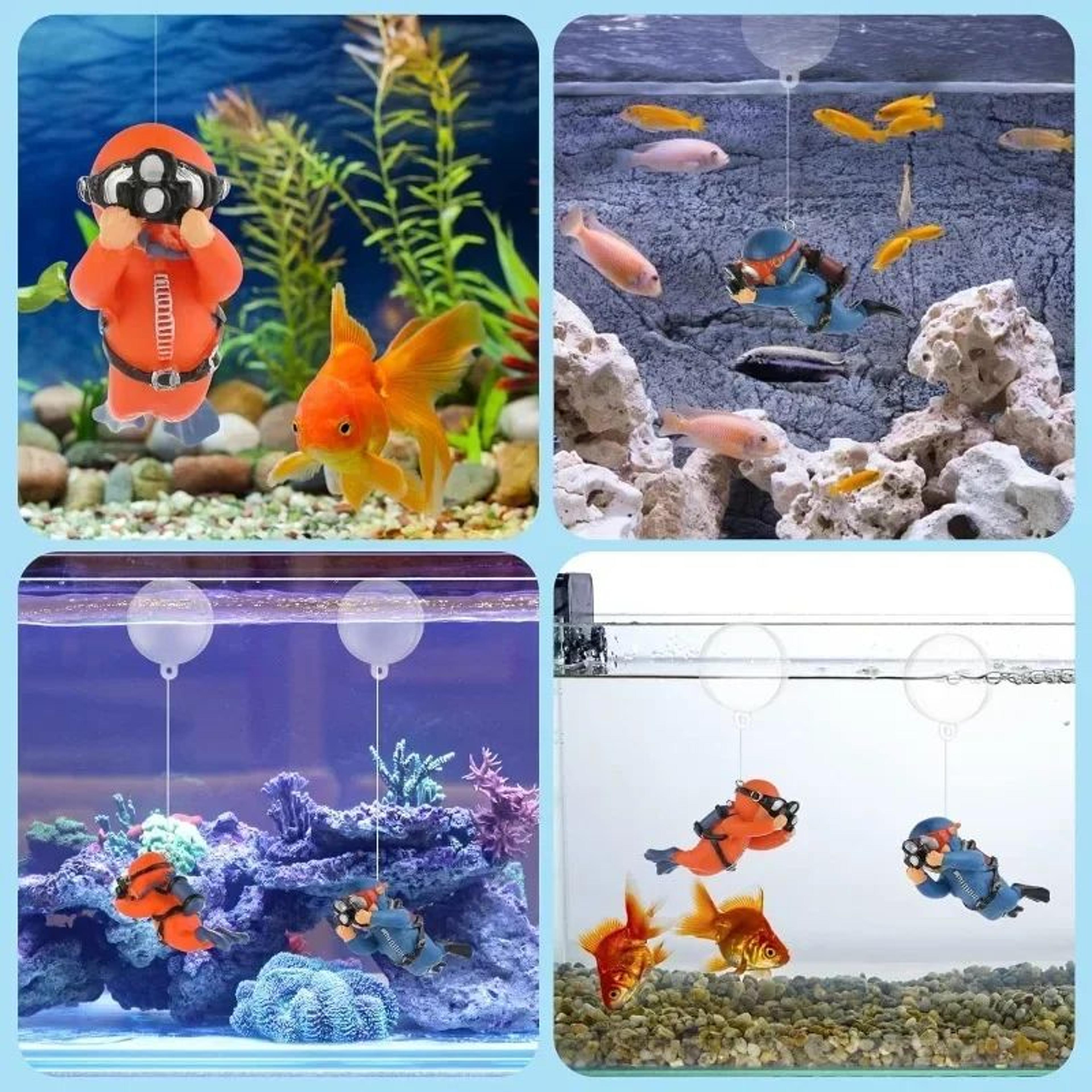Mini Diver Mermaid Aquarium Decor Set 3