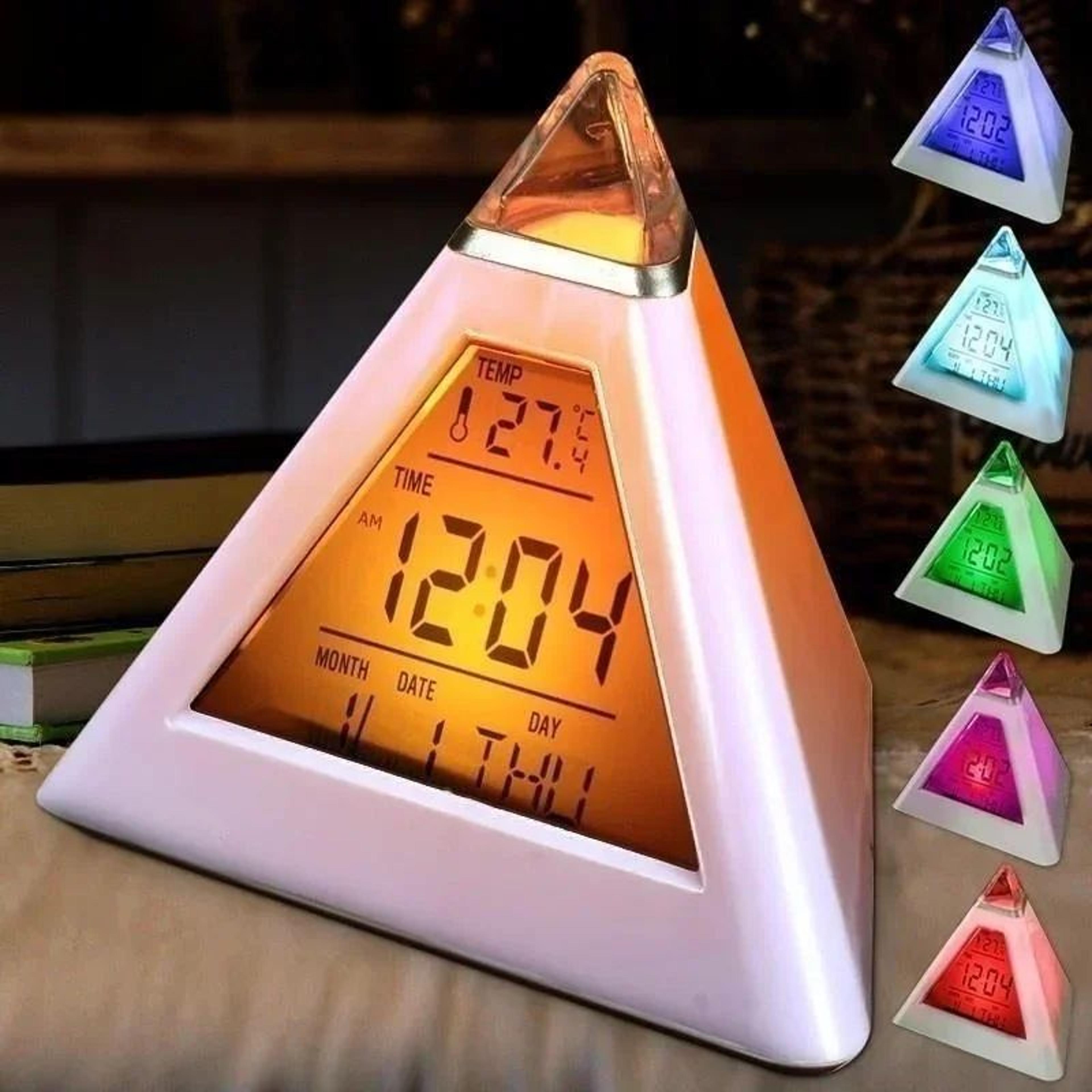 Pyramid LED Digital Alarm Clock 0