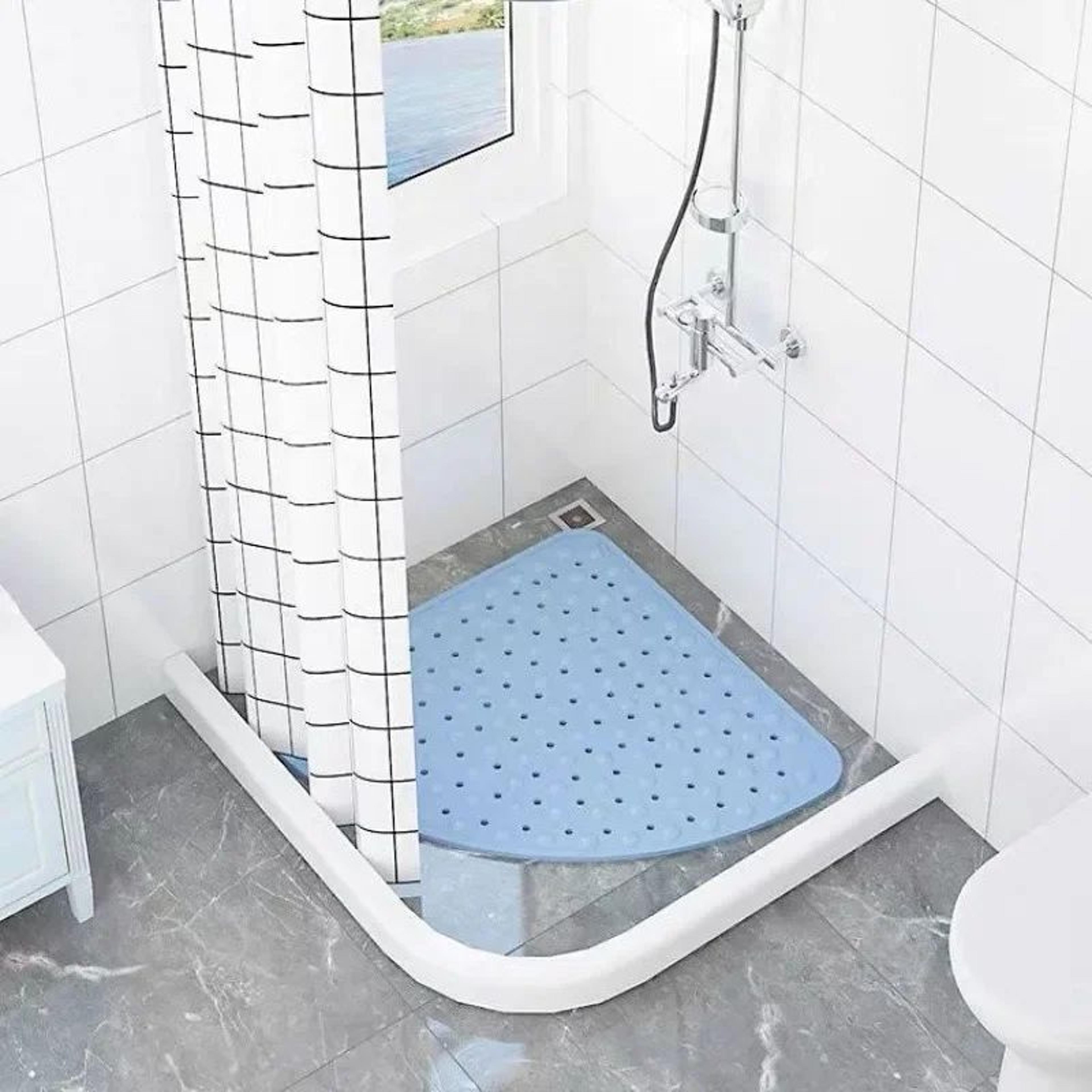 Fan Shaped Anti Slip Bathroom Mat 5