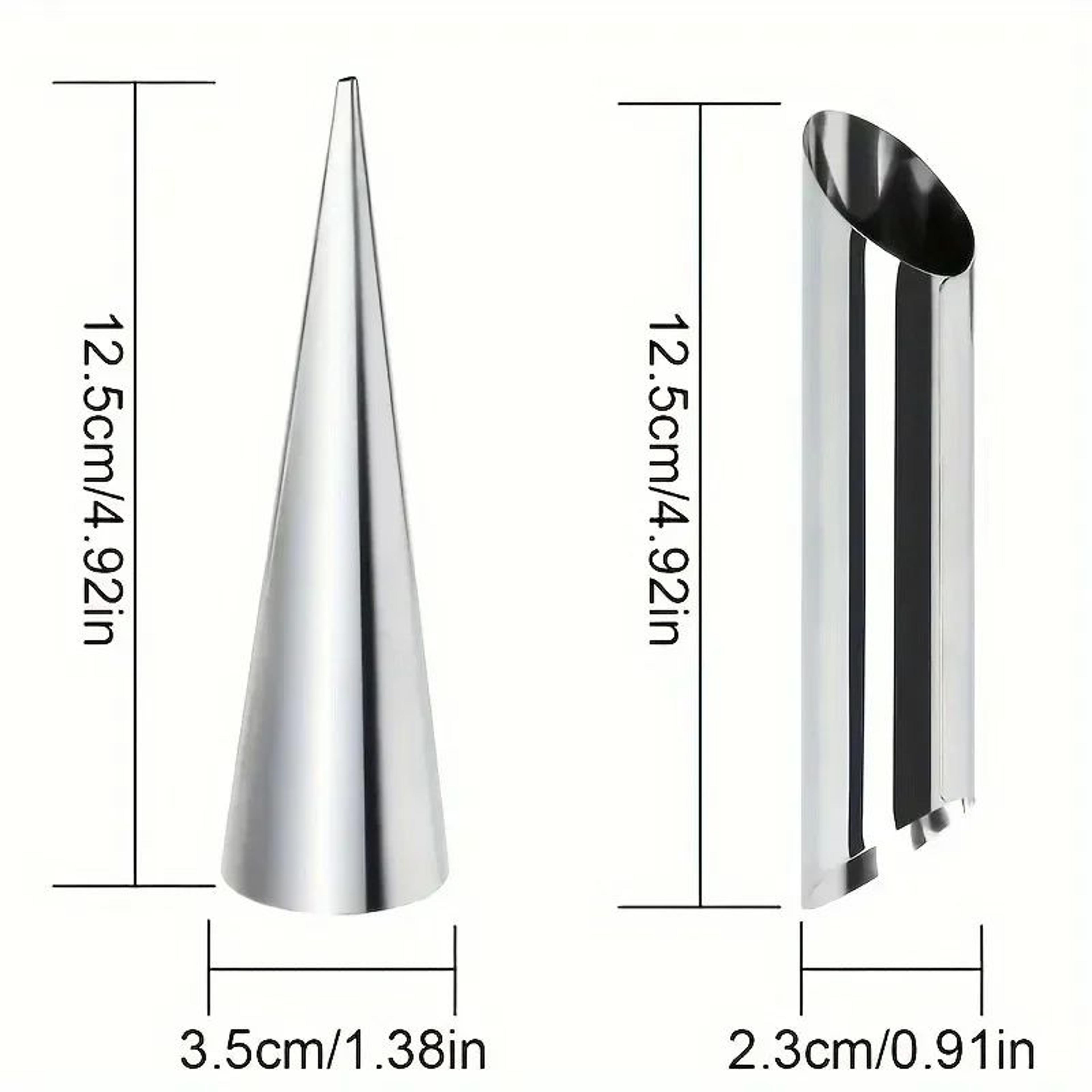 Stainless Steel Cream Horn Mold Set 5