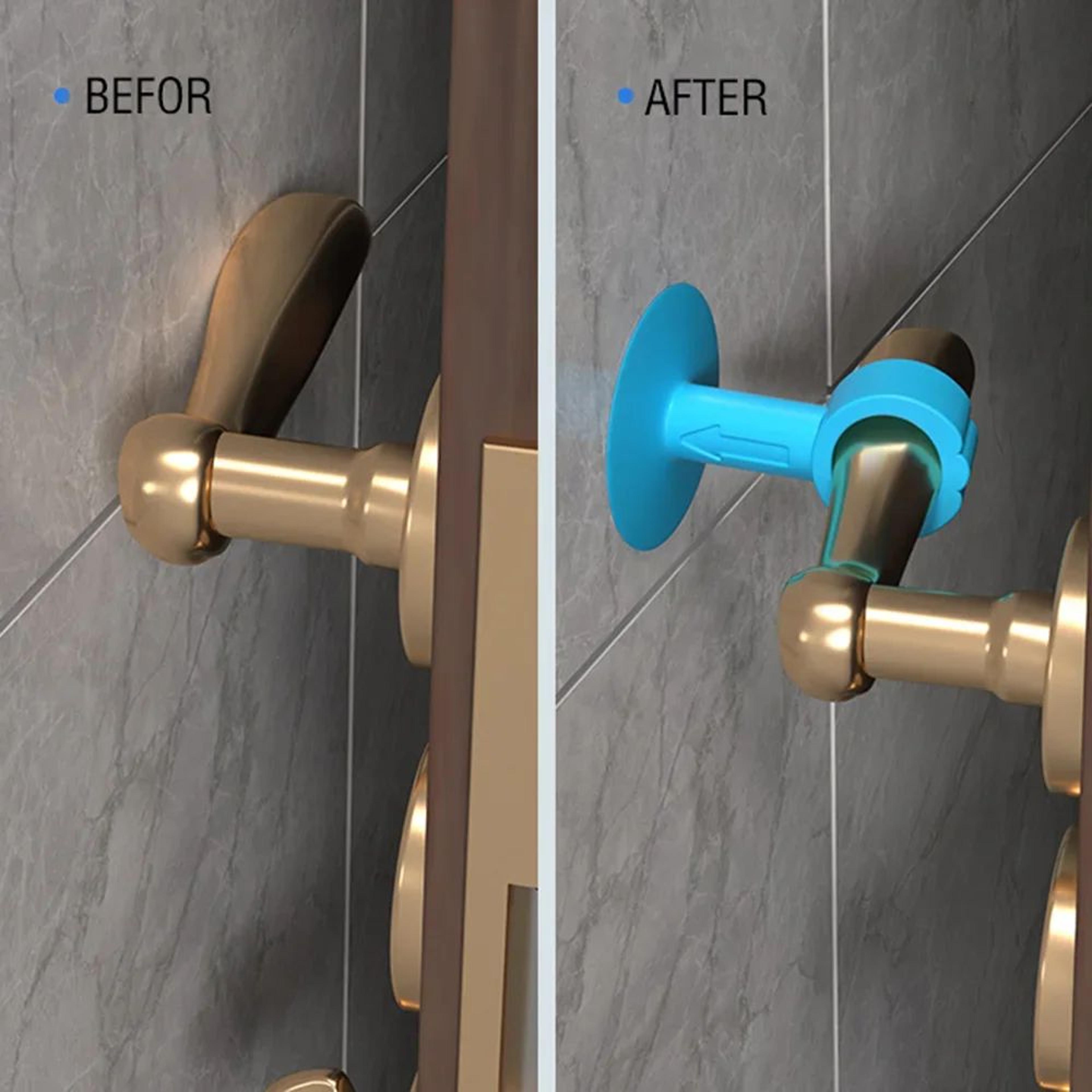 Silent Silicone Door Stopper Suction Cup Handle Bumper 2